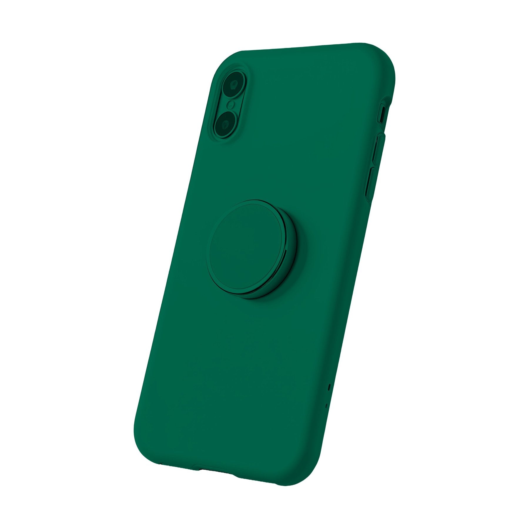 iPhone Mockup, Bottle Green Angle45 View | Print on Demand Mockup | High-Res JPG Download | Commercial Use Included | MockupBulk