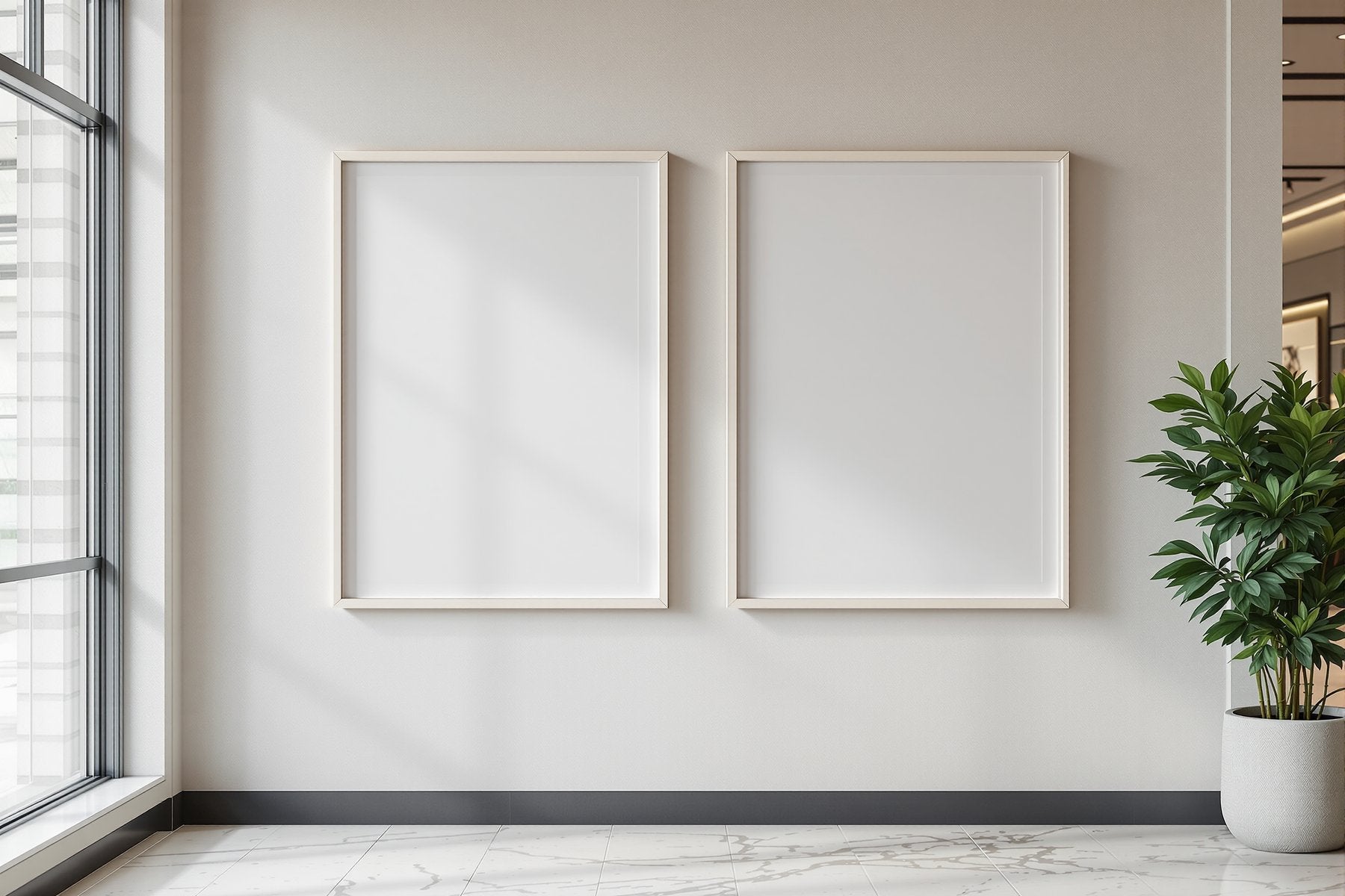 Commercial Frame Mockup | Blank Template #197 — bulkmockup Digital Download | Blank Frame JPG | Commercial Licence Included | MockupBulk
