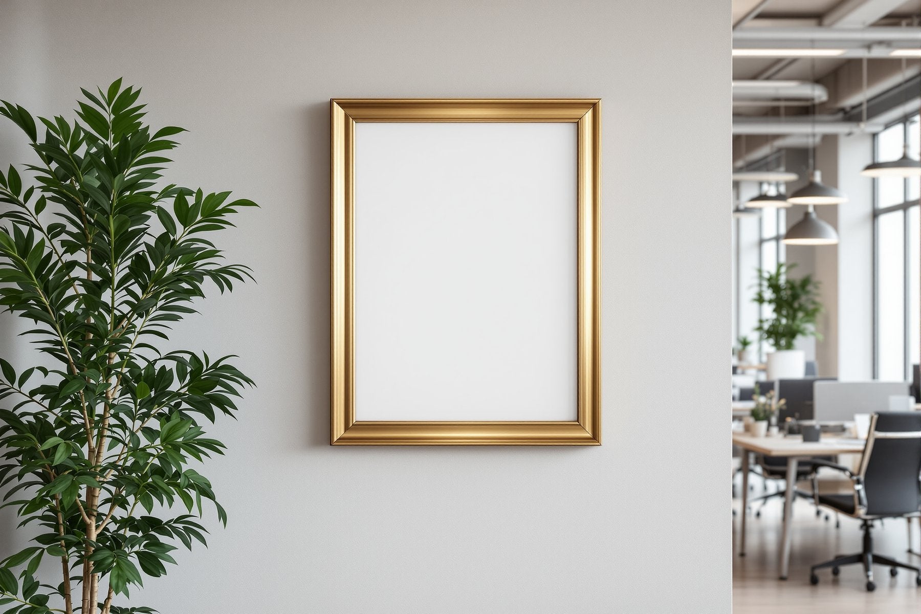 Commercial Frame Mockup | Blank Template #254 — Digital Frame Mockup | bulkmockup JPG Download | For POD Etsy Shopify | MockupBulk
