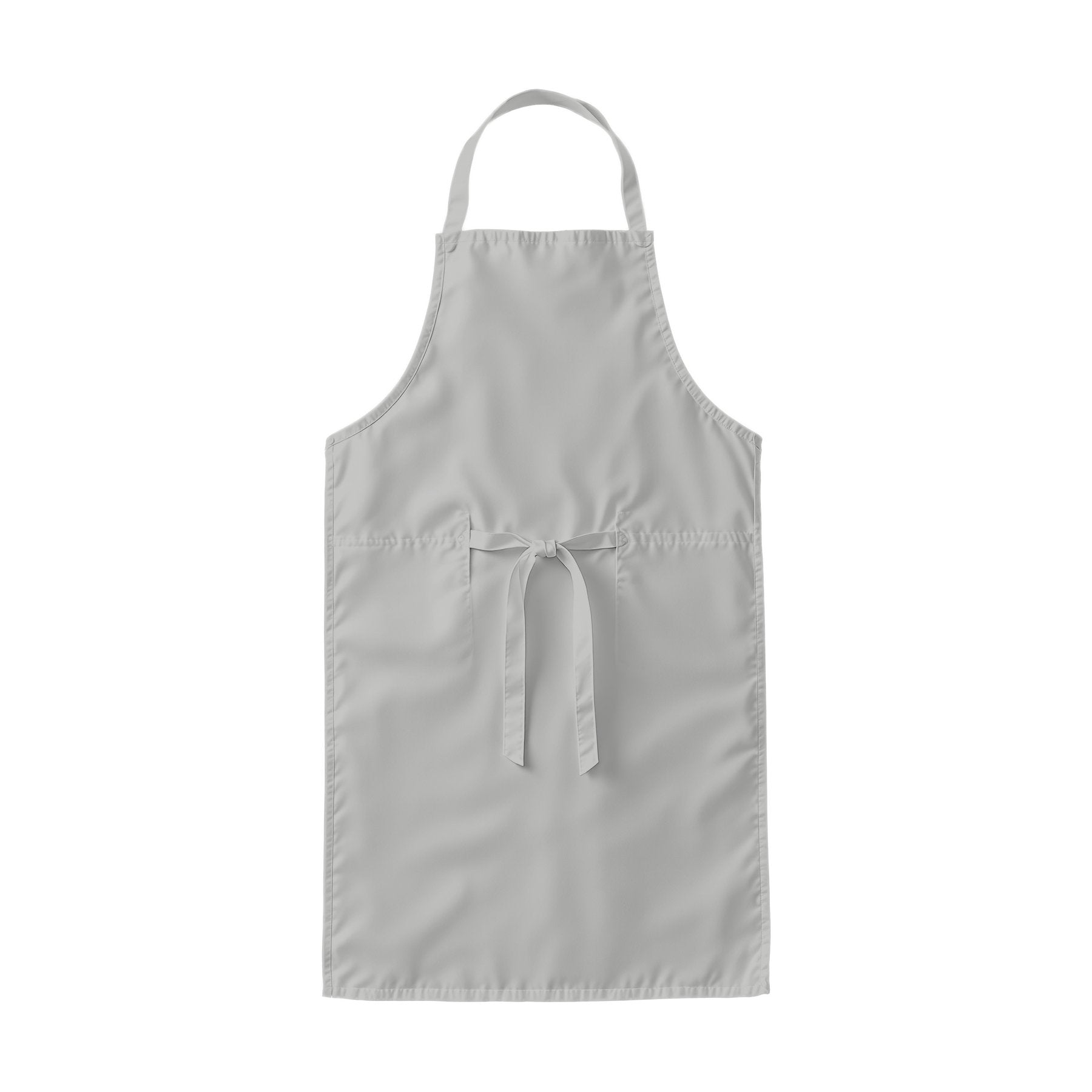 Apron Mockup — Ash Grey Back View — Print on Demand Mockup | High-Res JPG Download | Commercial Use Included | MockupBulk