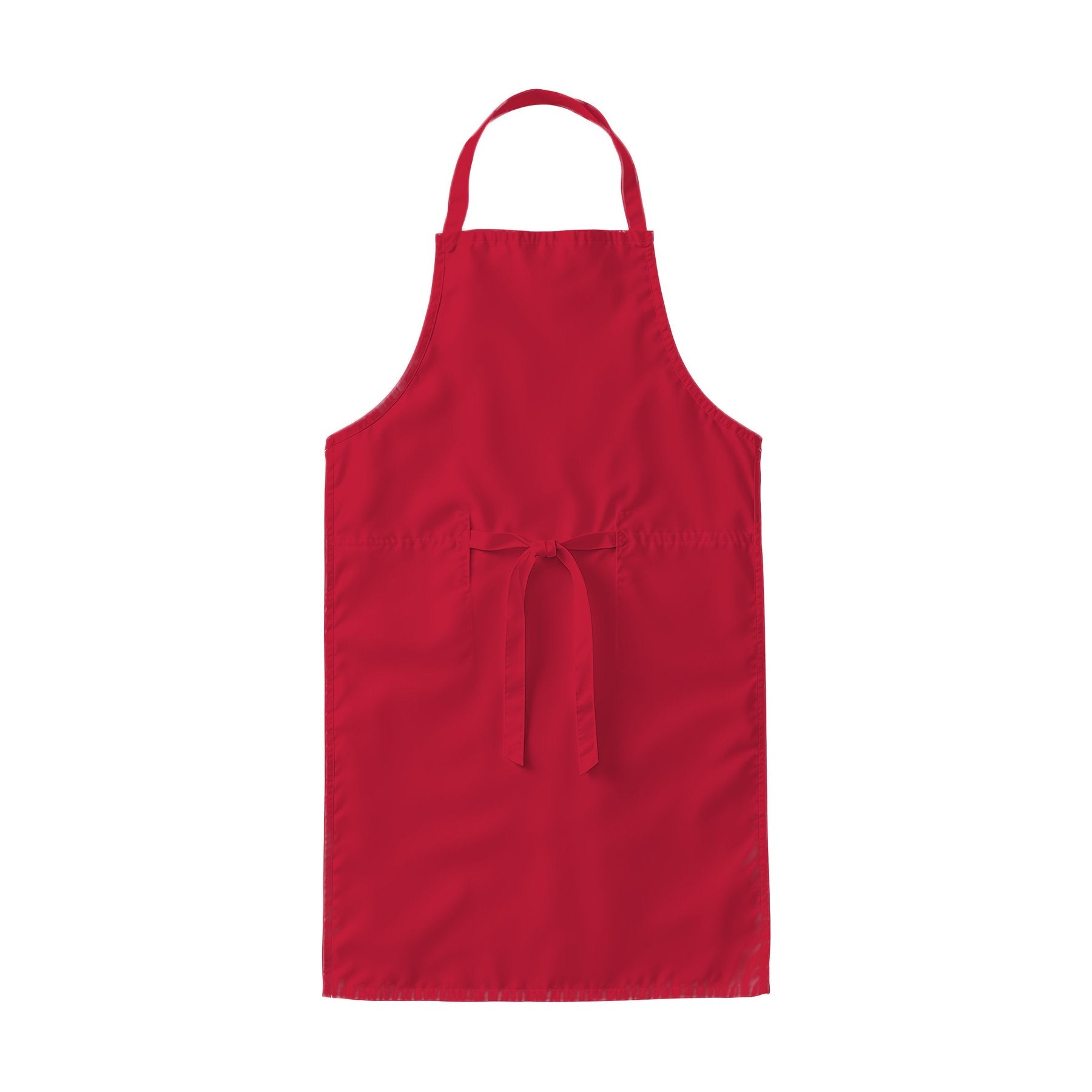 Apron Mockup — Cardinal Red Back View — JPG Mockup Download | For POD Sellers Designers Etsy Shops | Commercial Use | MockupBulk