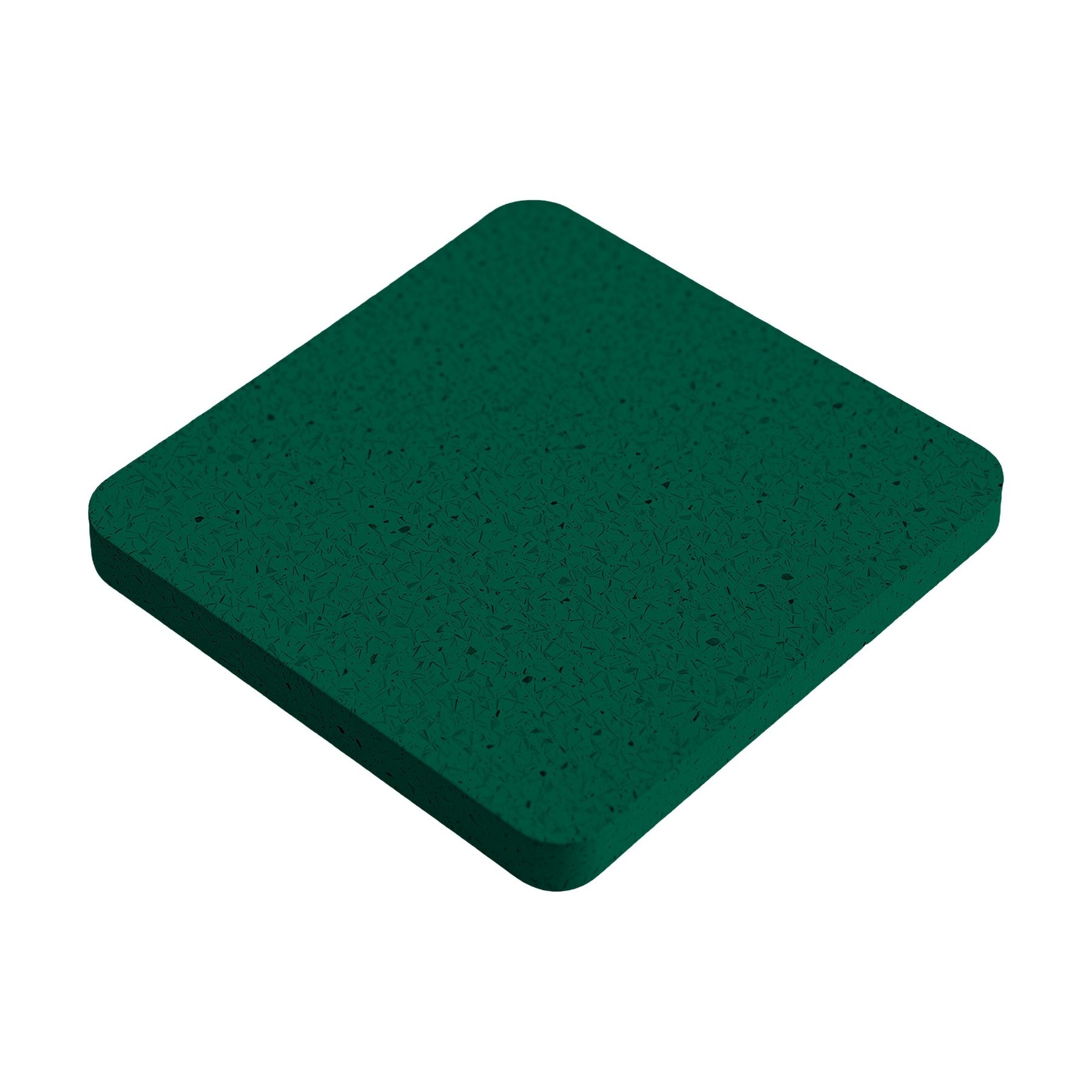 Coaster Mockup | Bottle Green Angle45 View — POD Print Mockup | Instant JPG Download | Commercial Licence Included | MockupBulk