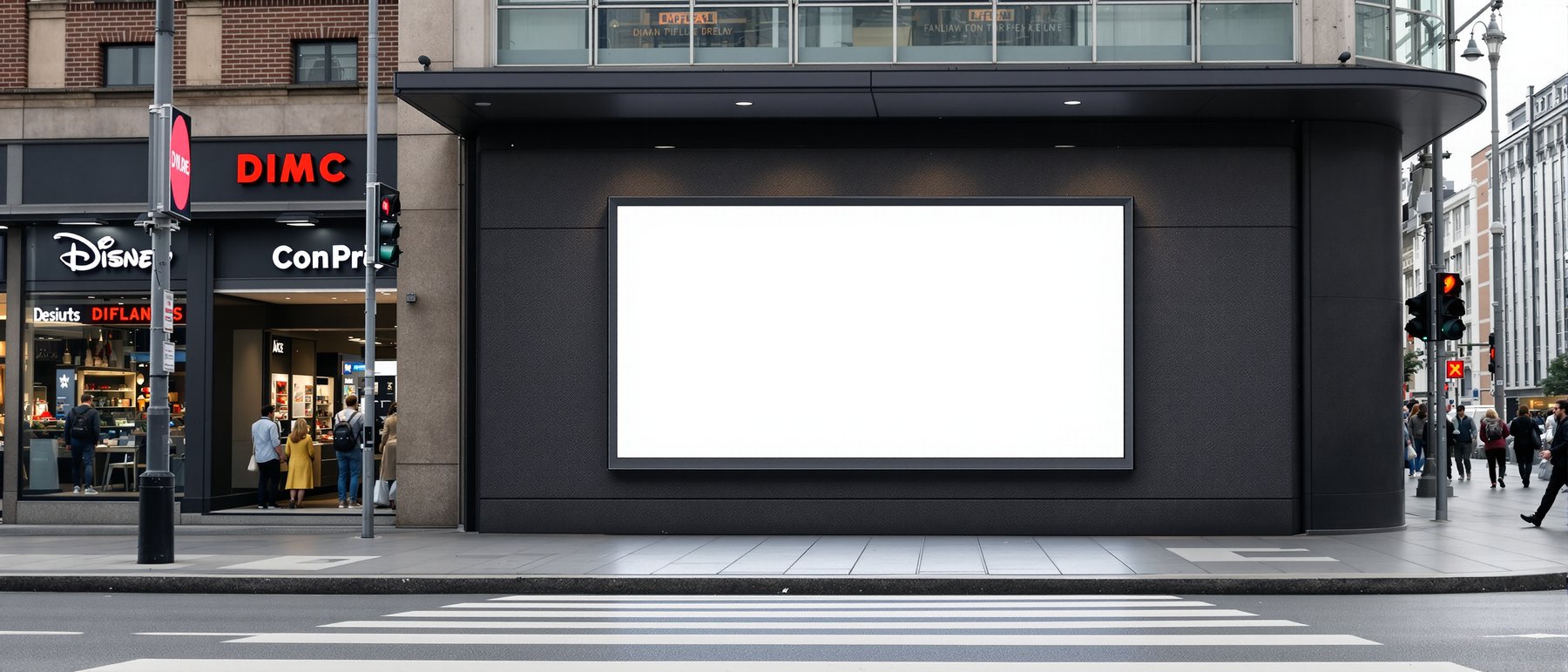 Street Advertising Frame Mockup | Blank Template #006 — Instant bulkmockup Download | Blank Frame JPG Template | Commercial Use | MockupBulk