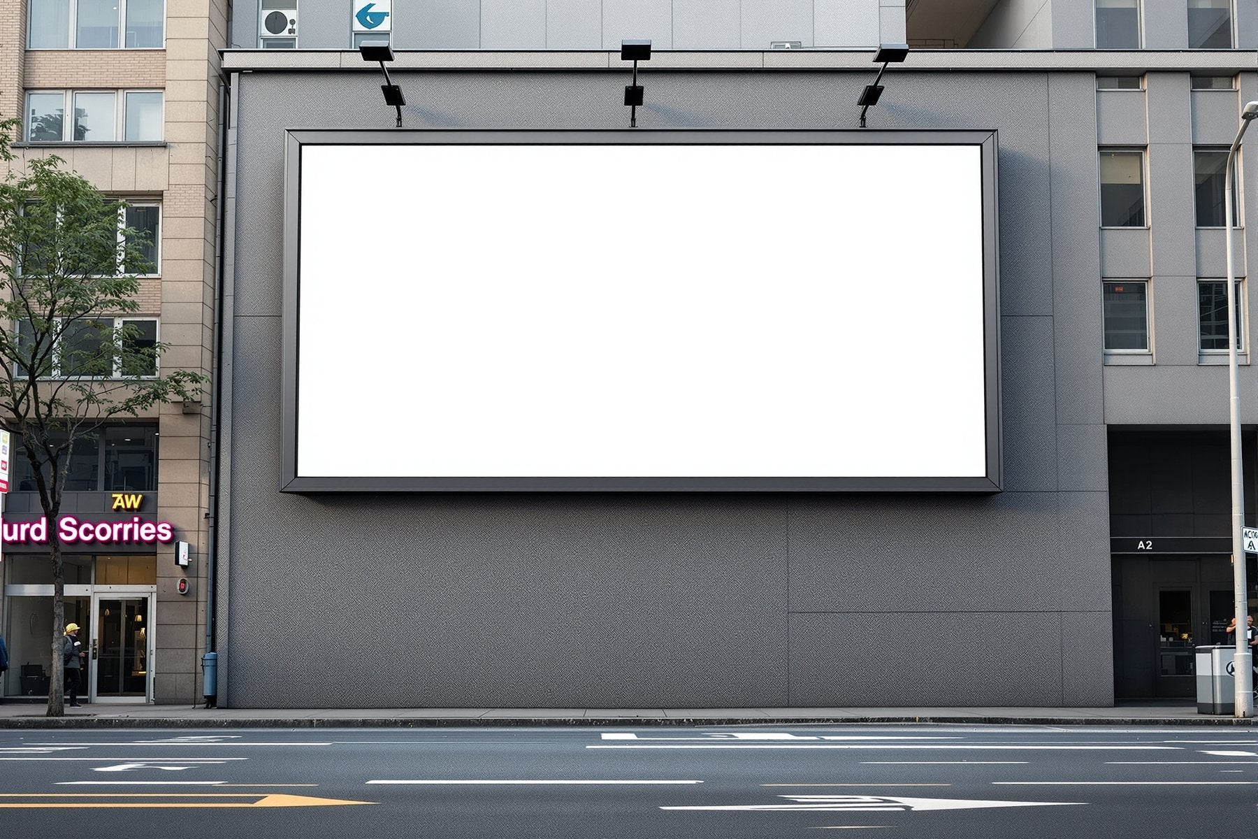 Street Advertising Frame Mockup | Blank Template #012 — Print-on-Demand Frame Mockup | bulkmockup JPG | Commercial Licence | MockupBulk
