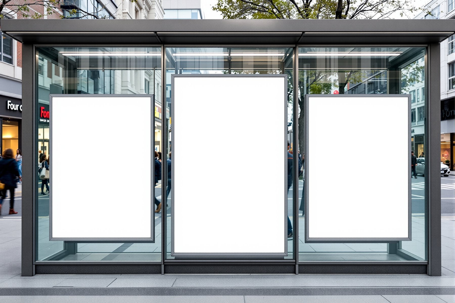Street Advertising Frame Mockup | Blank Template #015 | High-Resolution JPG | bulkmockup Template | For Etsy POD Print Sellers | MockupBulk