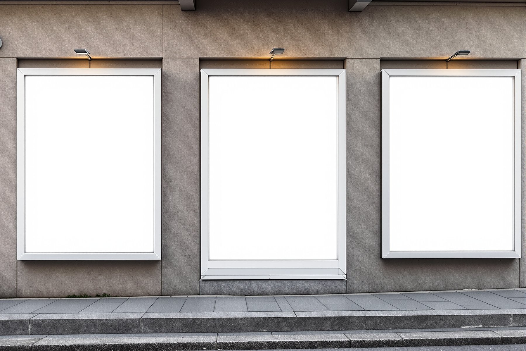 Street Advertising Frame Mockup, Blank Template #016 | Frame Mockup JPG Download | bulkmockup Template | Commercial Licence | MockupBulk