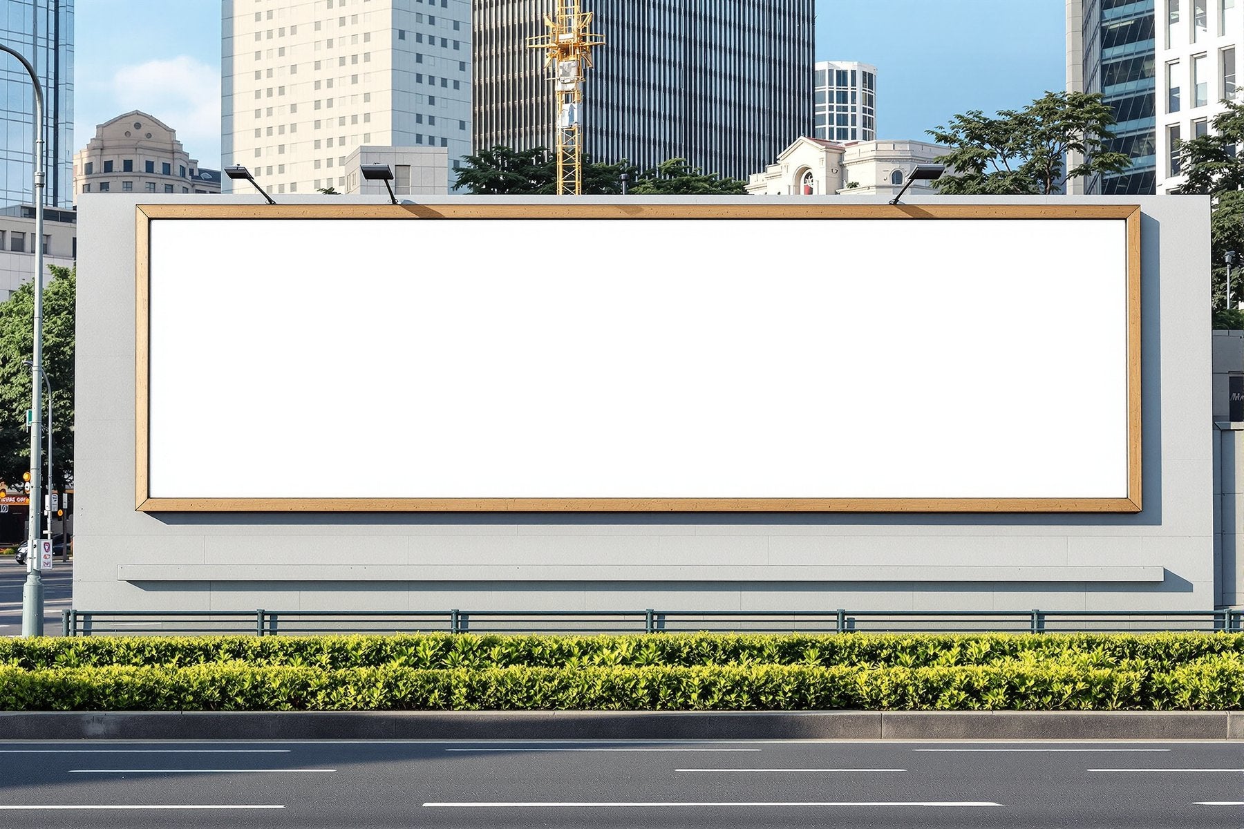 Street Advertising Frame Mockup — Blank Template #018 — Empty Frame Mockup Template | JPG Digital Download | Commercial Licence | bulkmockup Shop