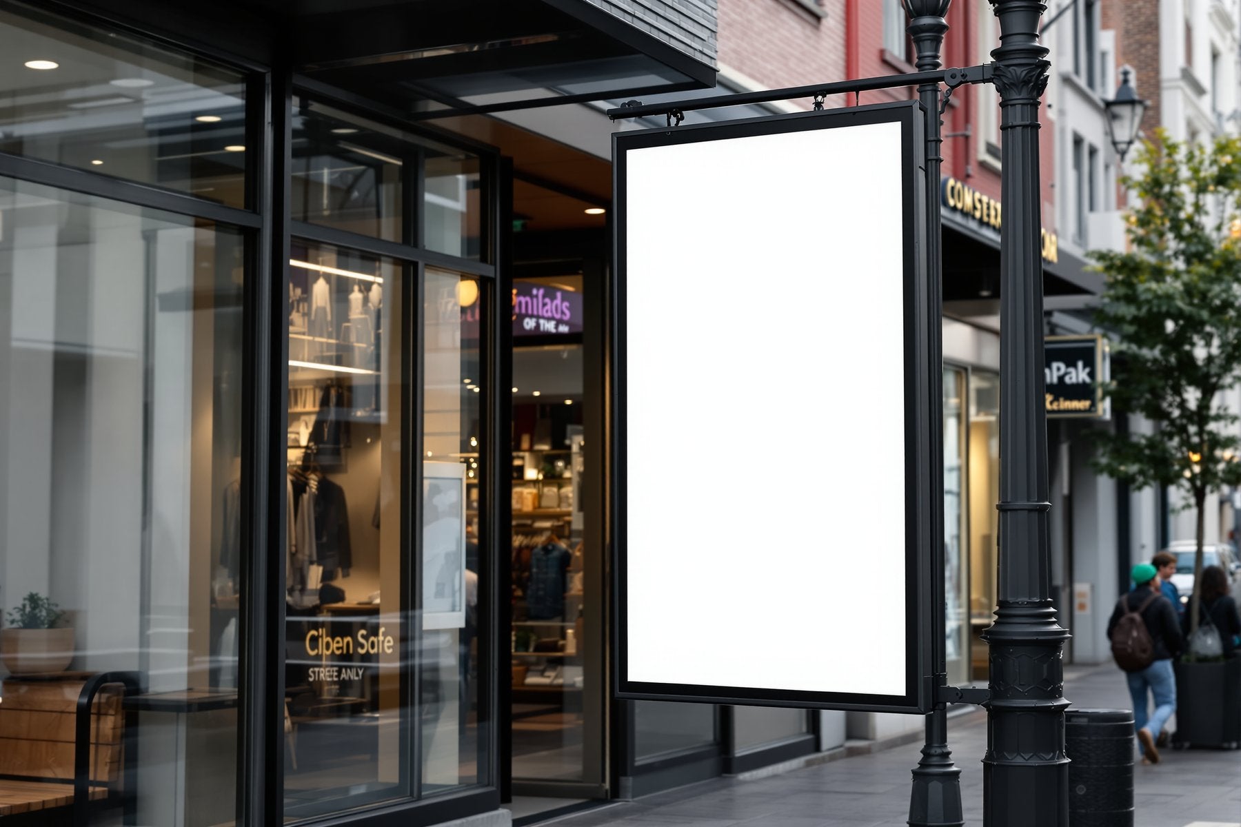 Street Advertising Frame Mockup | Blank Template #021 — Blank Frame Template | High-Res JPG Instant Download | Commercial Use | bulkmockup | MockupBulk