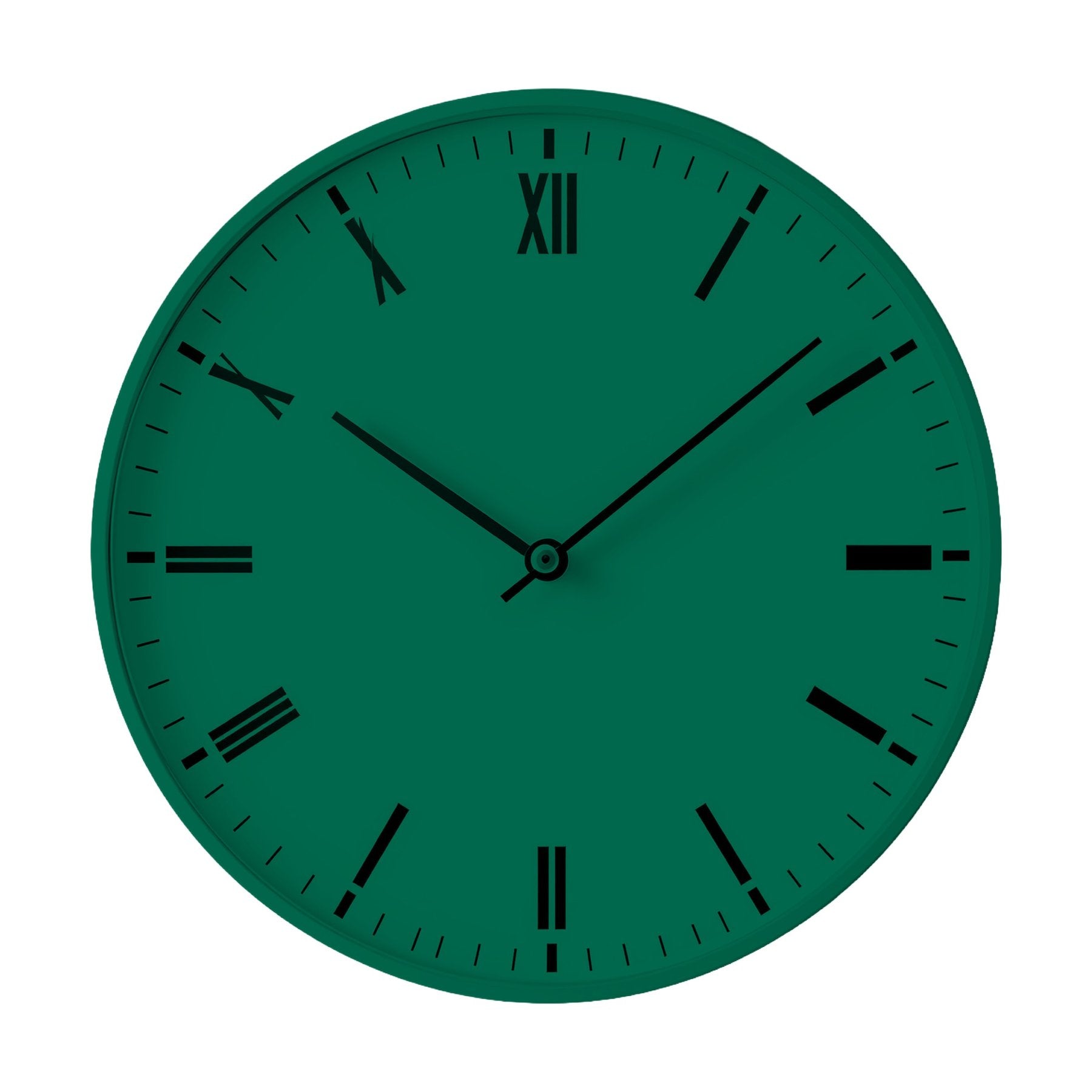 WallClock Mockup | Bottle Green — Print on Demand Mockup | High-Res JPG Download | Commercial Use Included | MockupBulk