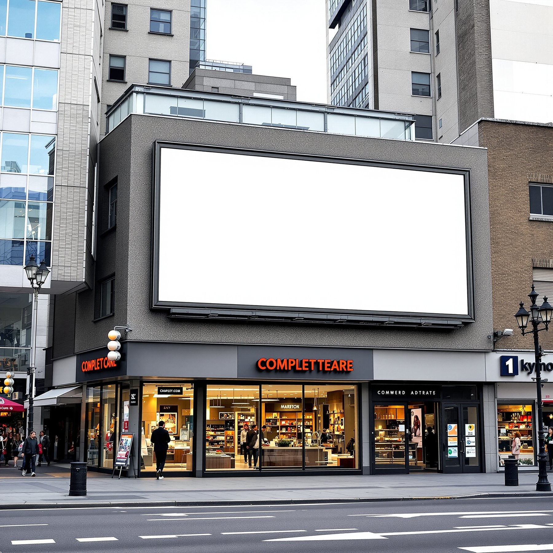Blank Template #023 Street Advertising Frame Mockup | Instant bulkmockup Download | Blank Frame JPG Template | Commercial Use | MockupBulk