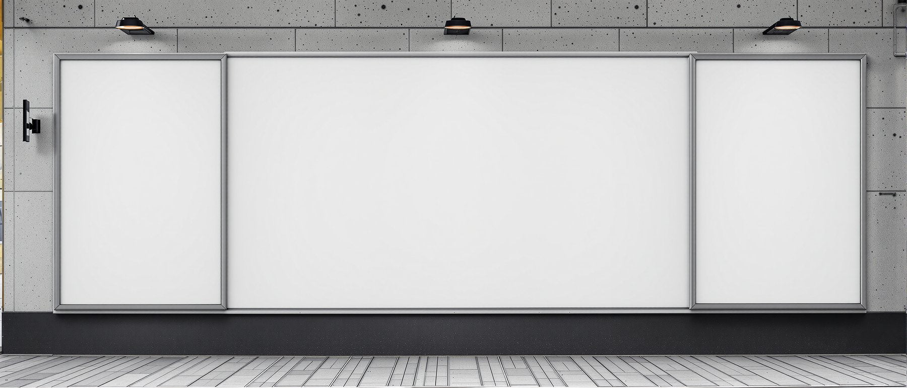 Street Advertising Frame Mockup — Blank Template #026 — Print-on-Demand Frame Mockup | bulkmockup JPG | Commercial Licence | MockupBulk