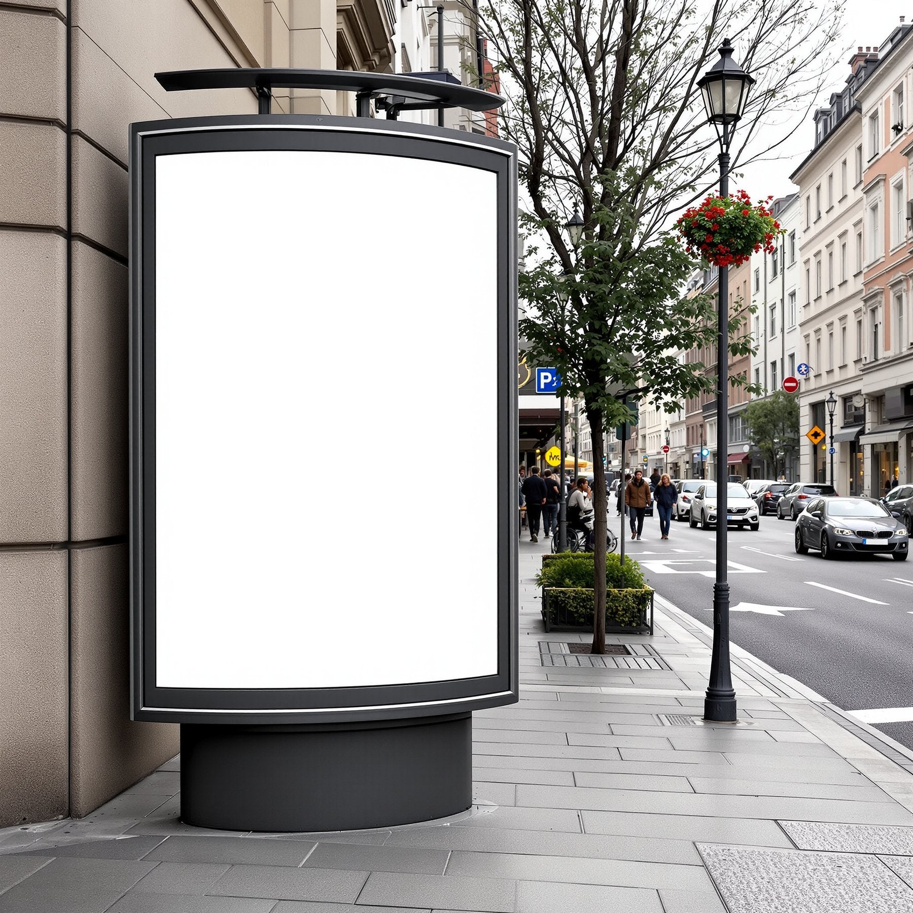 Street Advertising Frame Mockup, Blank Template #027 | Blank Frame Template for Etsy | bulkmockup JPG Download | Commercial Use | MockupBulk