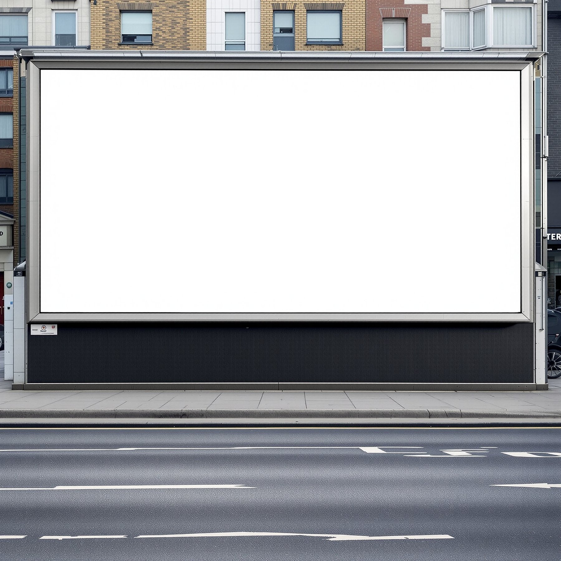 Street Advertising Frame Mockup — Blank Template #031 — bulkmockup Blank Frame Template | High-Res JPG | Commercial Licence | MockupBulk