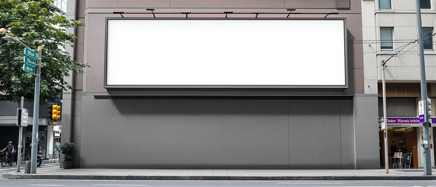Street Advertising Frame Mockup, Blank Template #032 | Digital Frame Mockup | bulkmockup JPG Download | For POD Etsy Shopify | MockupBulk
