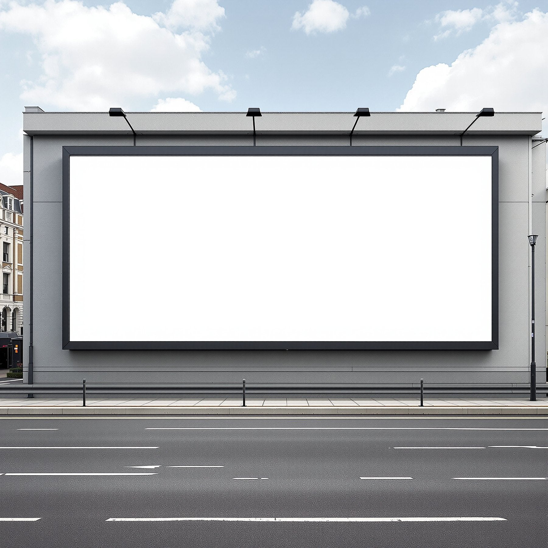 Street Advertising Frame Mockup | Blank Template #033 | Blank Frame Template | High-Res JPG Instant Download | Commercial Use | bulkmockup | MockupBulk