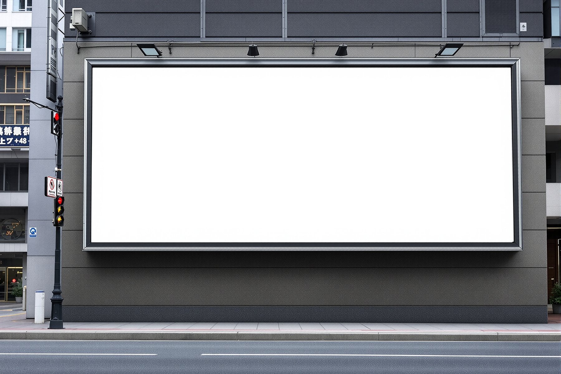 Street Advertising Frame Mockup — Blank Template #035 — Print-on-Demand Frame Mockup | bulkmockup JPG | Commercial Licence | MockupBulk