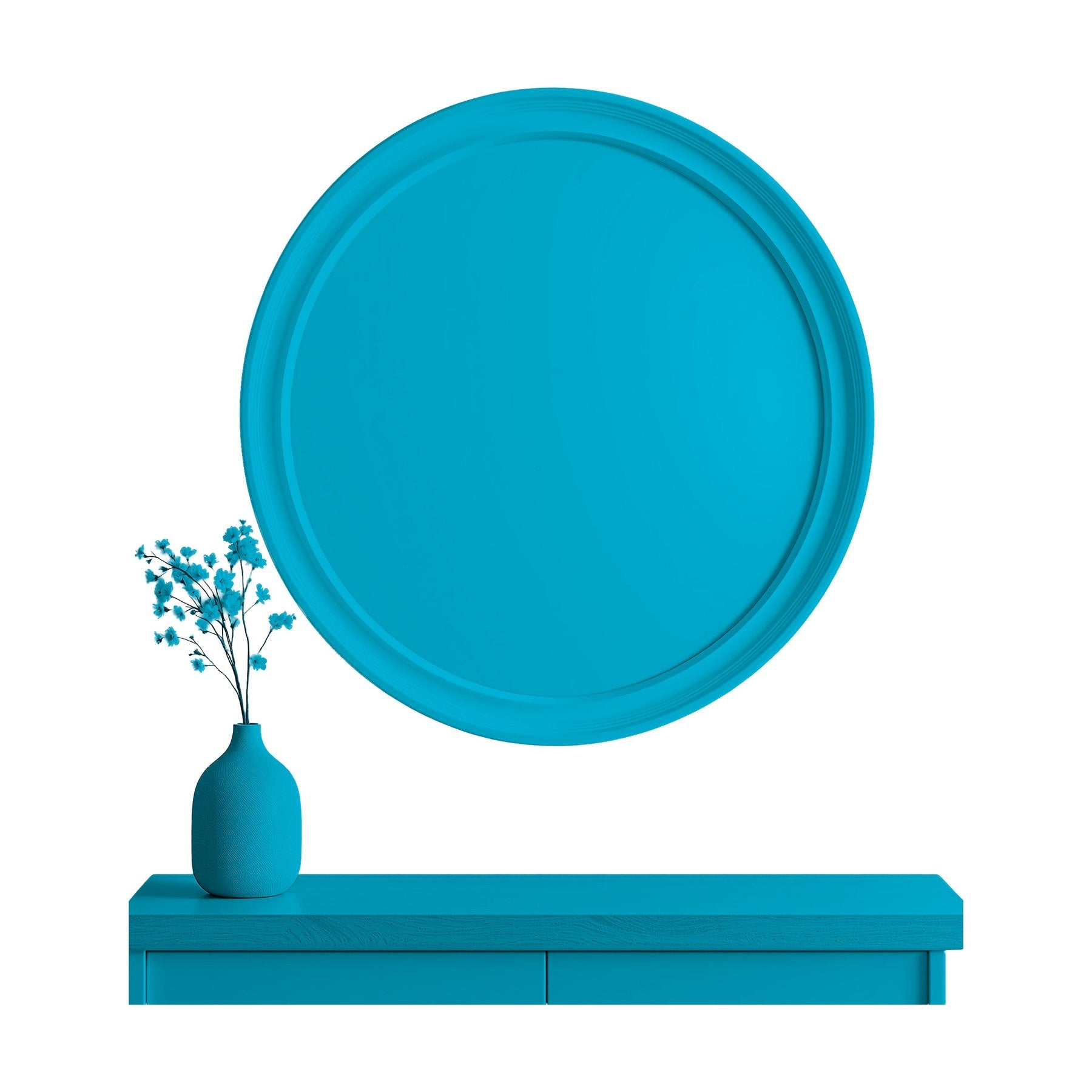 Aqua Mirror Mockup | High-Res JPG Template | Instant Digital Download | POD Etsy Shopify | MockupBulk