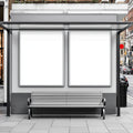 Street Advertising Frame Mockup | Blank Template #038 | Instant bulkmockup Download | Blank Frame JPG Template | Commercial Use | MockupBulk
