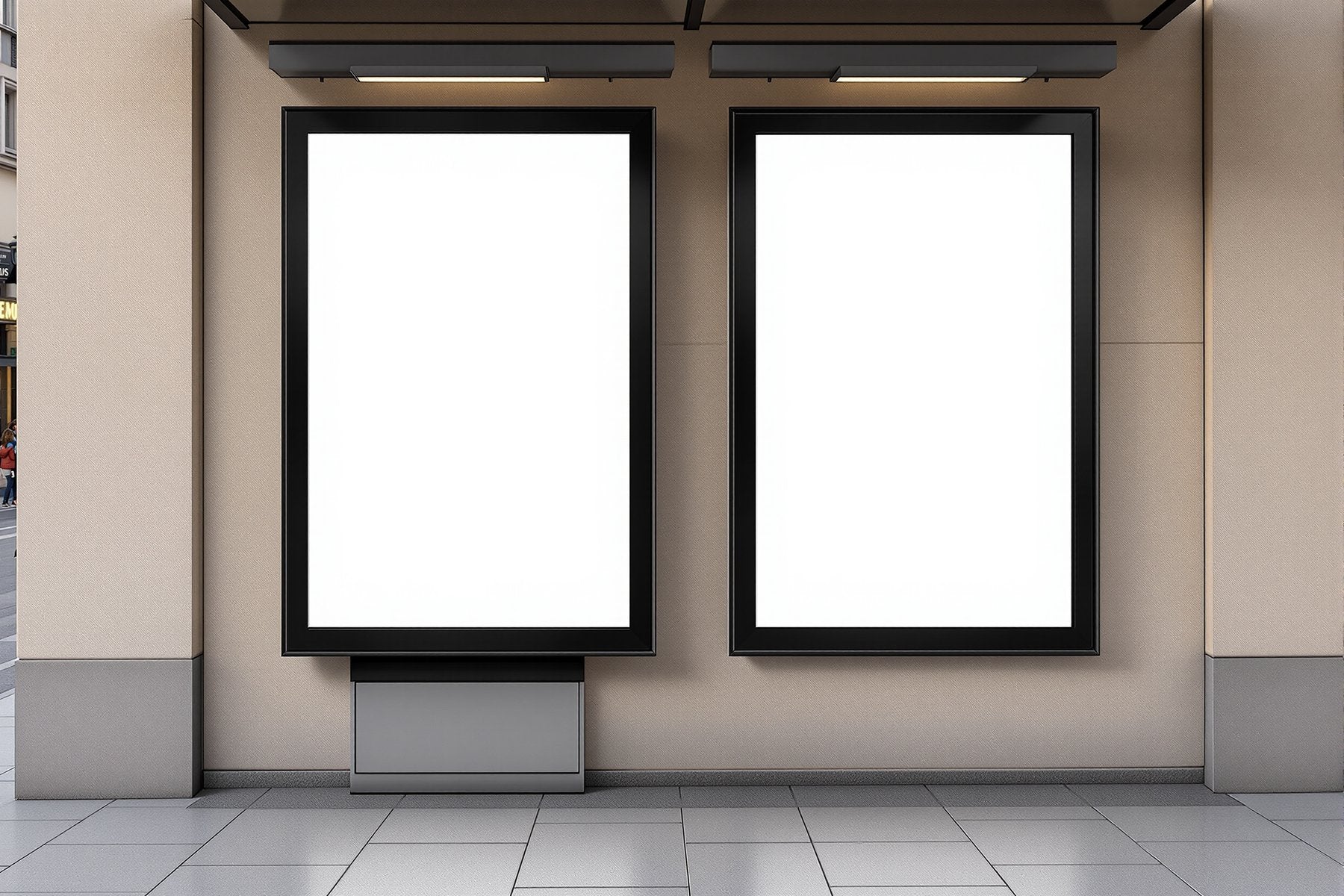 Street Advertising Frame Mockup, Blank Template #039 | High-Resolution JPG | bulkmockup Template | For Etsy POD Print Sellers | MockupBulk
