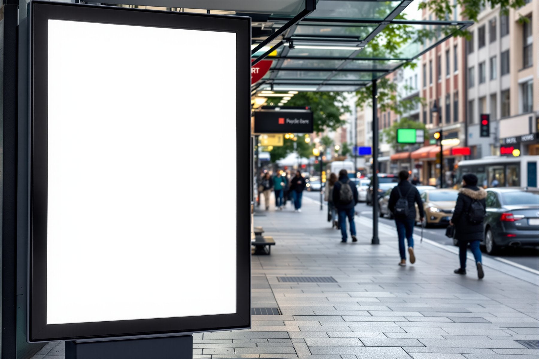 Blank Template #040 Street Advertising Frame Mockup | High-Resolution JPG | bulkmockup Template | For Etsy POD Print Sellers | MockupBulk