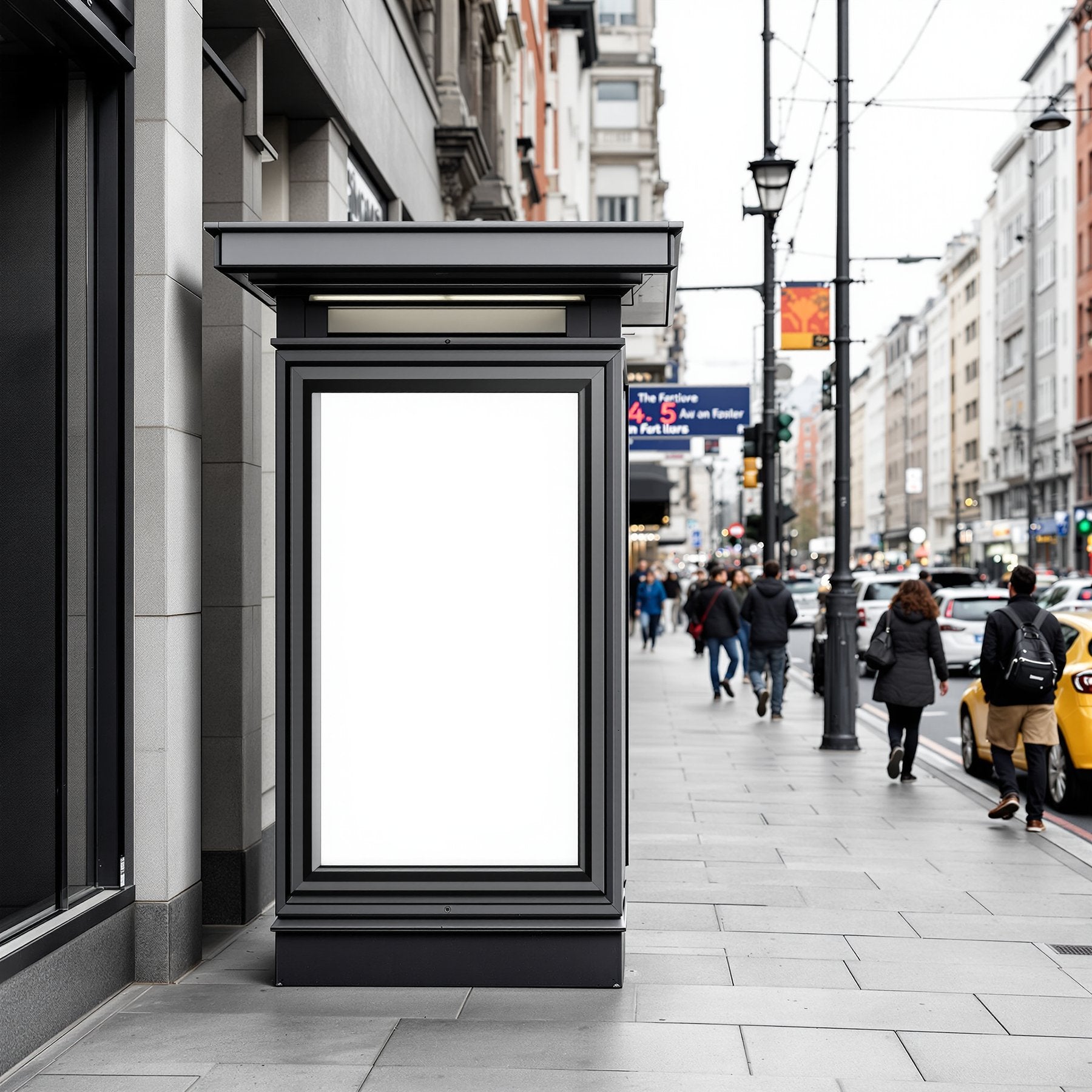Street Advertising Frame Mockup | Blank Template #044 | Frame Mockup JPG Download | bulkmockup Template | Commercial Licence | MockupBulk