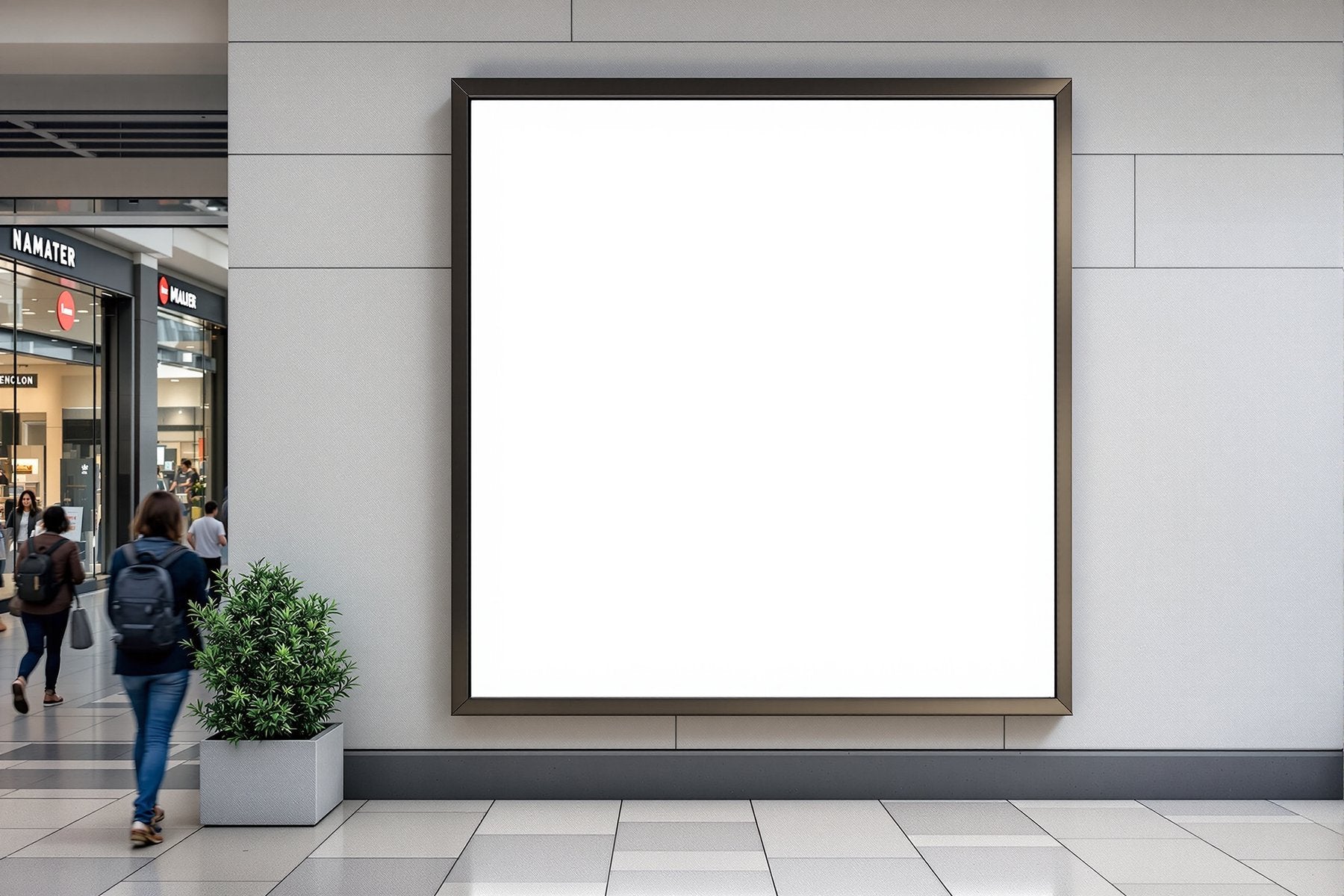 Blank Template #045 Street Advertising Frame Mockup | Instant bulkmockup Download | Blank Frame JPG Template | Commercial Use | MockupBulk