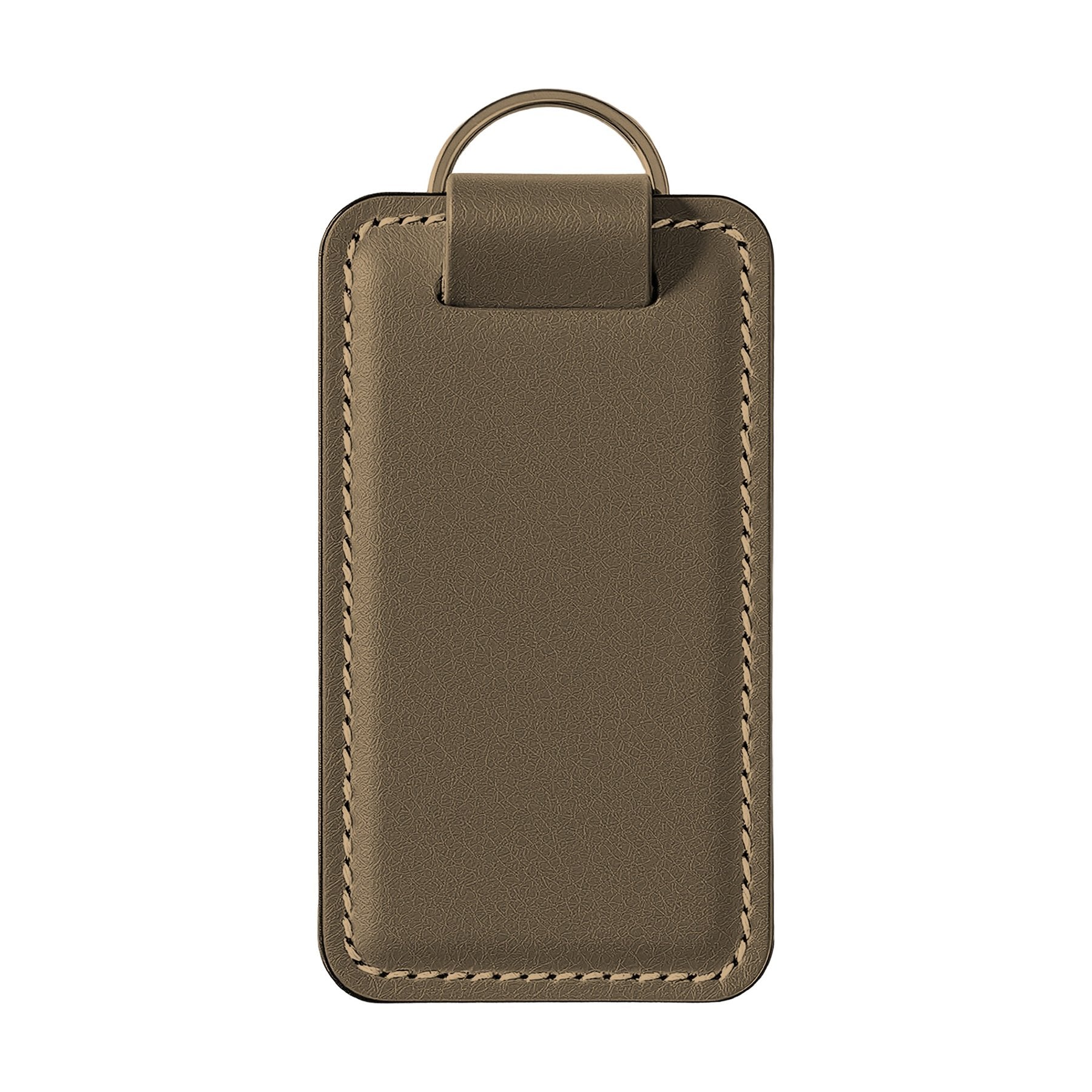 Keyring Mockup | Tan Back View — Print on Demand Mockup | High-Res JPG Download | Commercial Use Included | MockupBulk