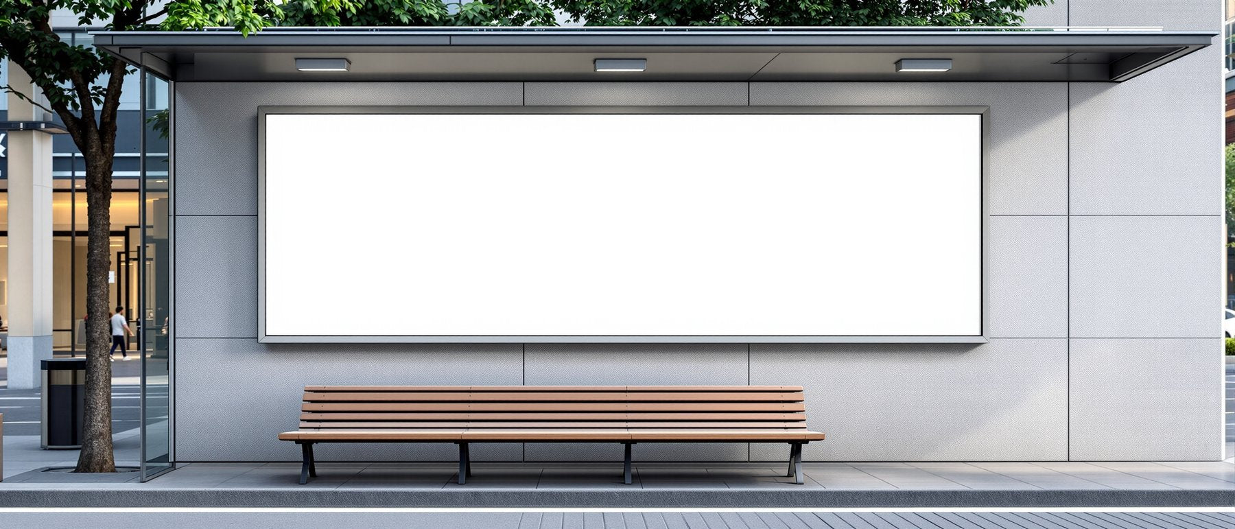 Street Advertising Frame Mockup | Blank Template #050 — bulkmockup Frame Template | Instant Download JPG | Commercial Use | MockupBulk