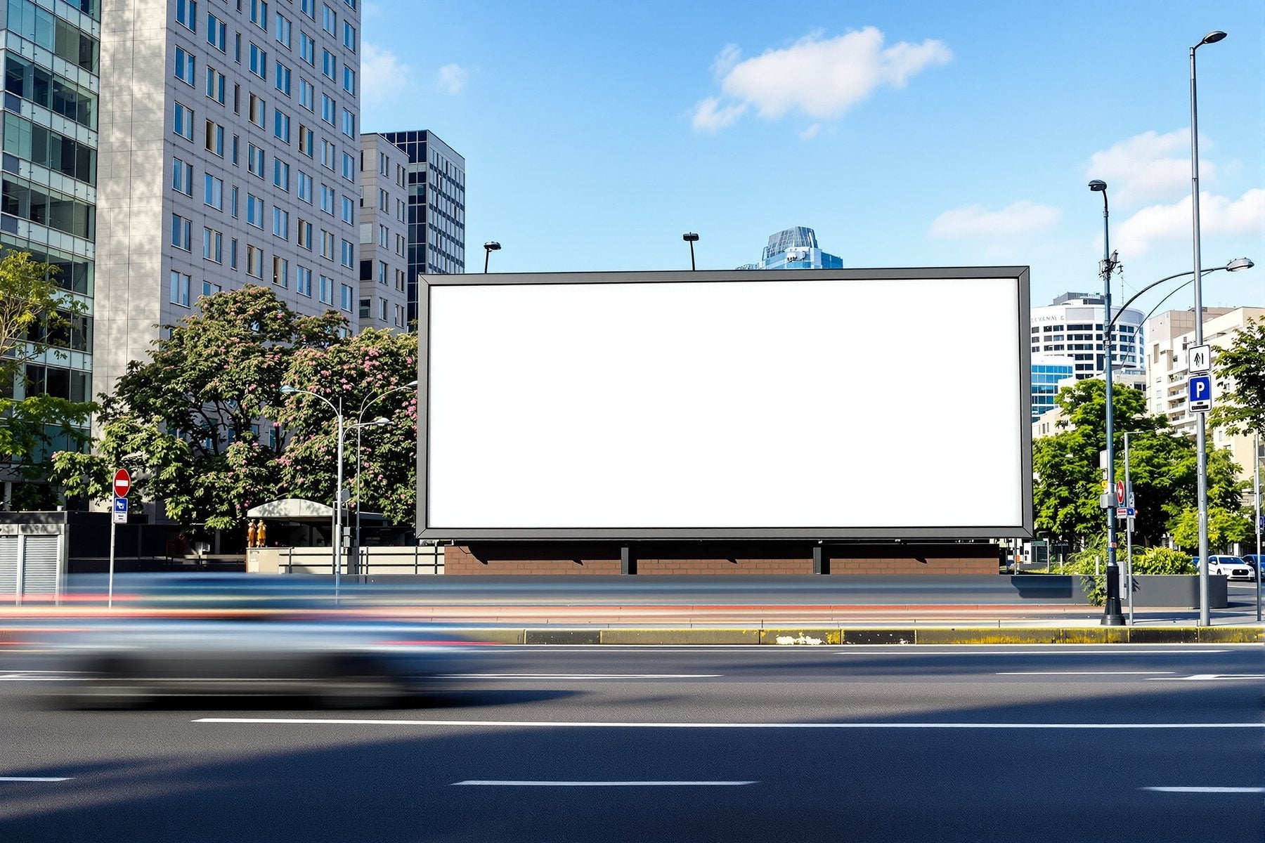Blank Template #052 Street Advertising Frame Mockup | Instant bulkmockup Download | Blank Frame JPG Template | Commercial Use | MockupBulk