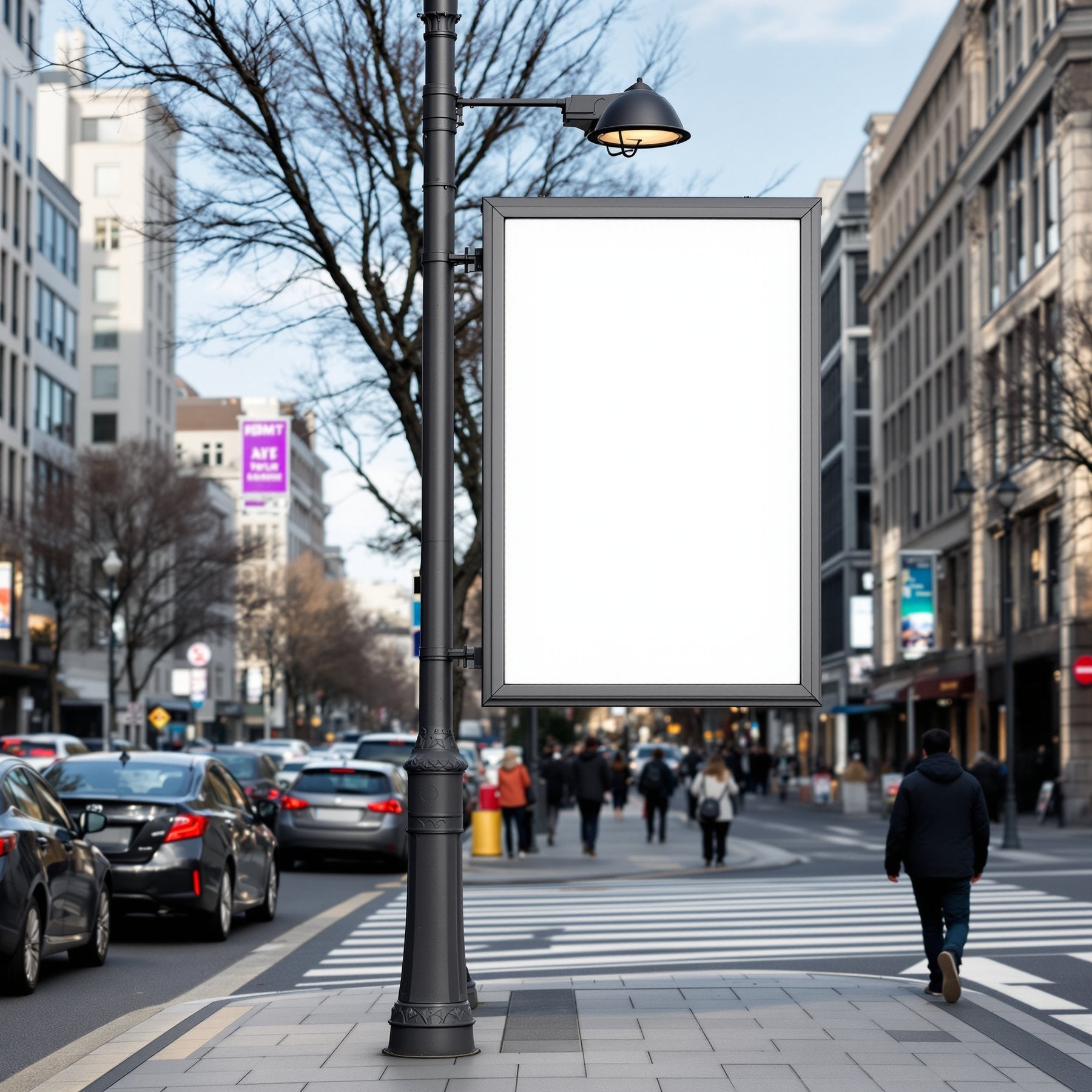 Street Advertising Frame Mockup, Blank Template #054 | Blank Frame Template for Etsy | bulkmockup JPG Download | Commercial Use | MockupBulk
