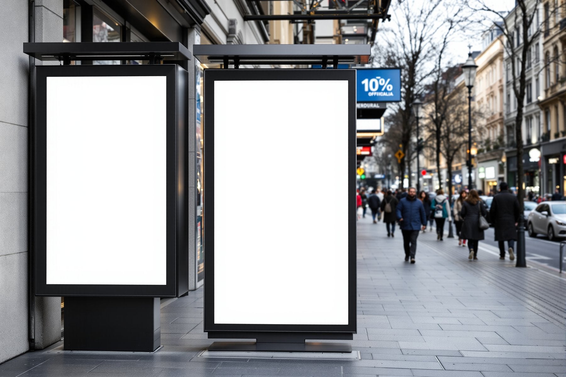 Street Advertising Frame Mockup | Blank Template #055 — bulkmockup Blank Frame Template | High-Res JPG | Commercial Licence | MockupBulk