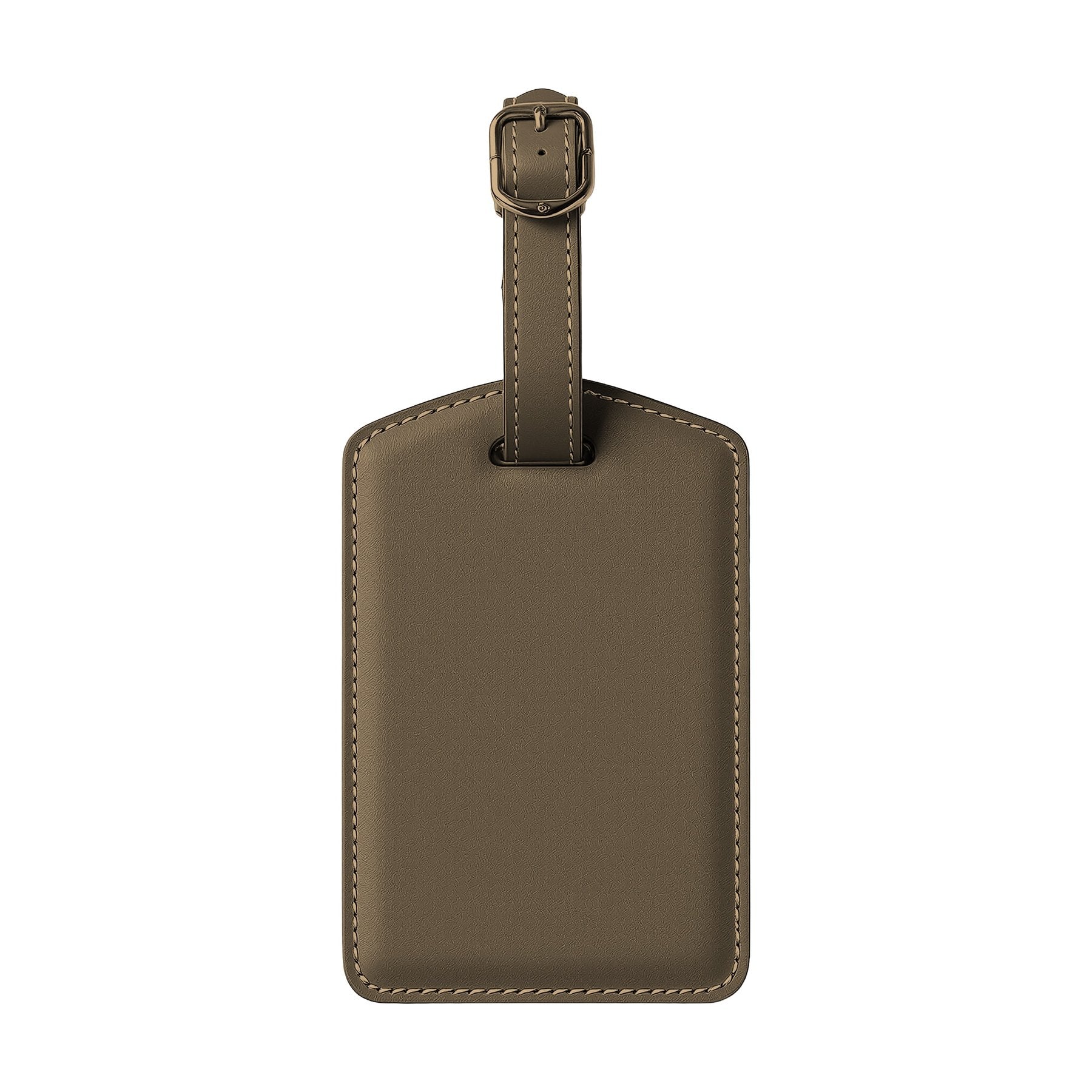 LuggageTag Mockup — Tan Back View — Digital JPG Mockup | Commercial Licence | For Etsy Printful Printify | MockupBulk