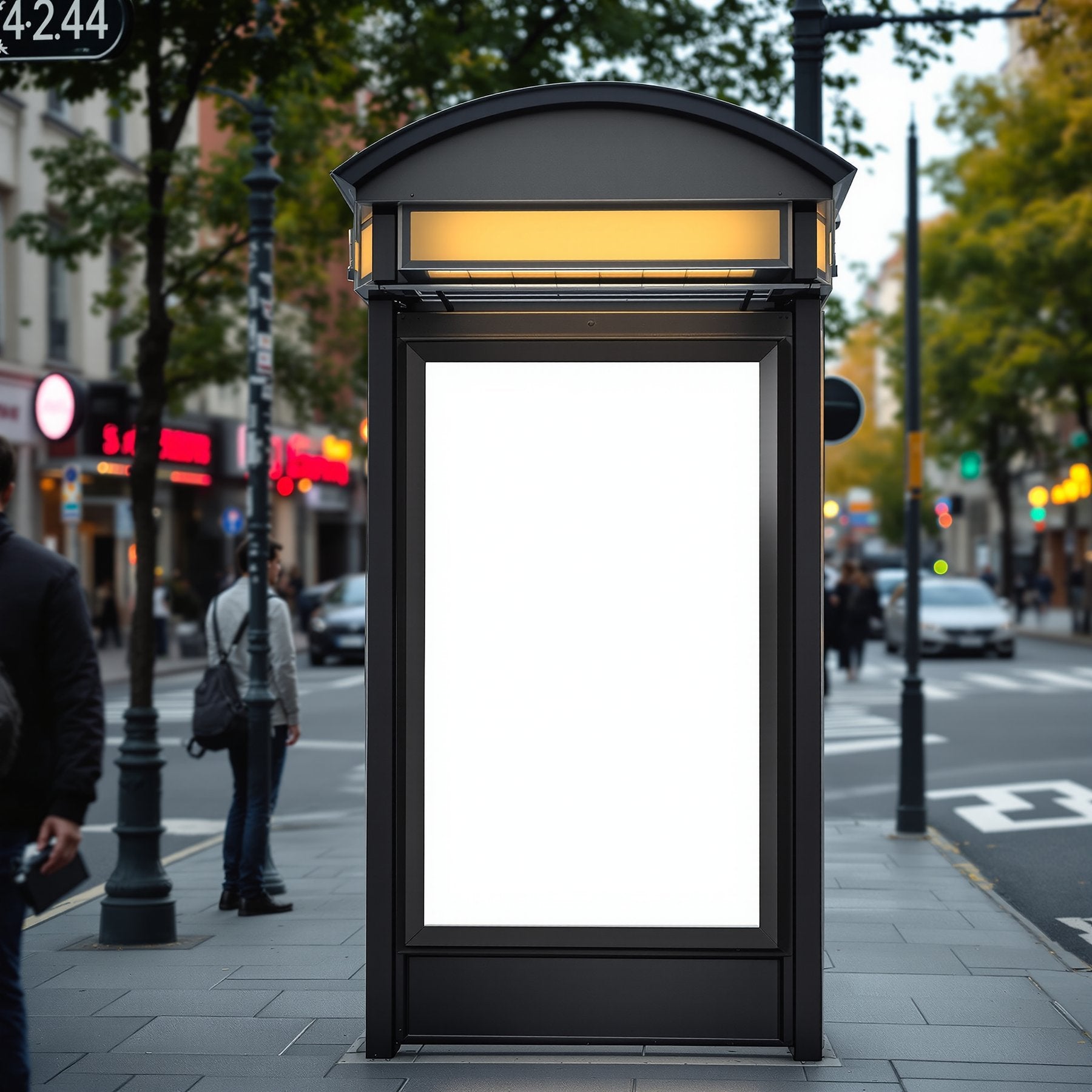Street Advertising Frame Mockup | Blank Template #057 | Blank Frame Mockup JPG | Commercial Licence | bulkmockup Download | MockupBulk