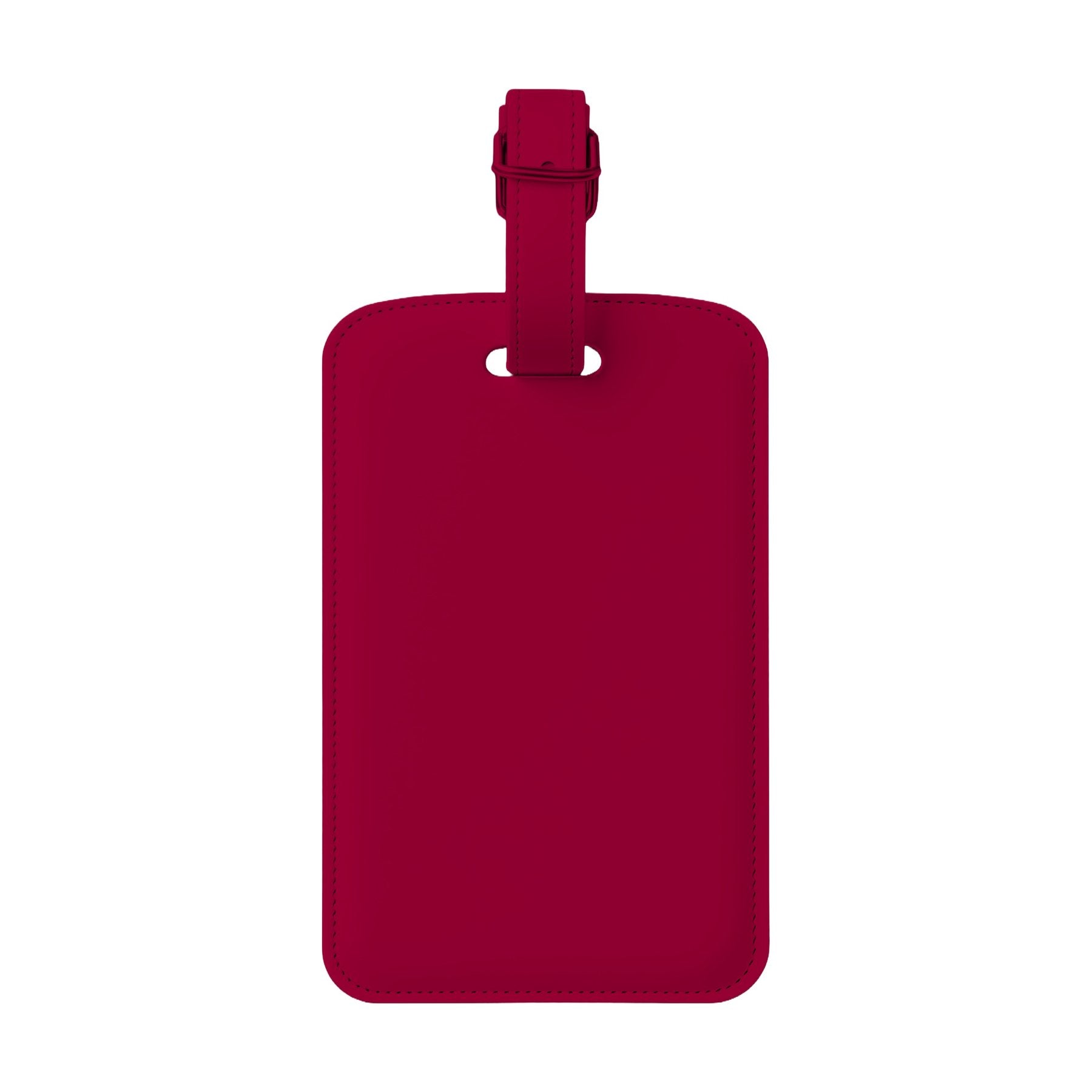 LuggageTag Mockup | Antique Cherry Red Back View | Print on Demand Mockup | High-Res JPG Download | Commercial Use Included | MockupBulk