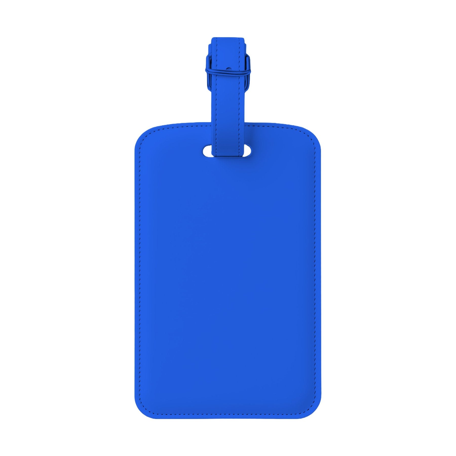 LuggageTag Mockup — Blue Back View — Digital JPG Mockup | Commercial Licence | For Etsy Printful Printify | MockupBulk