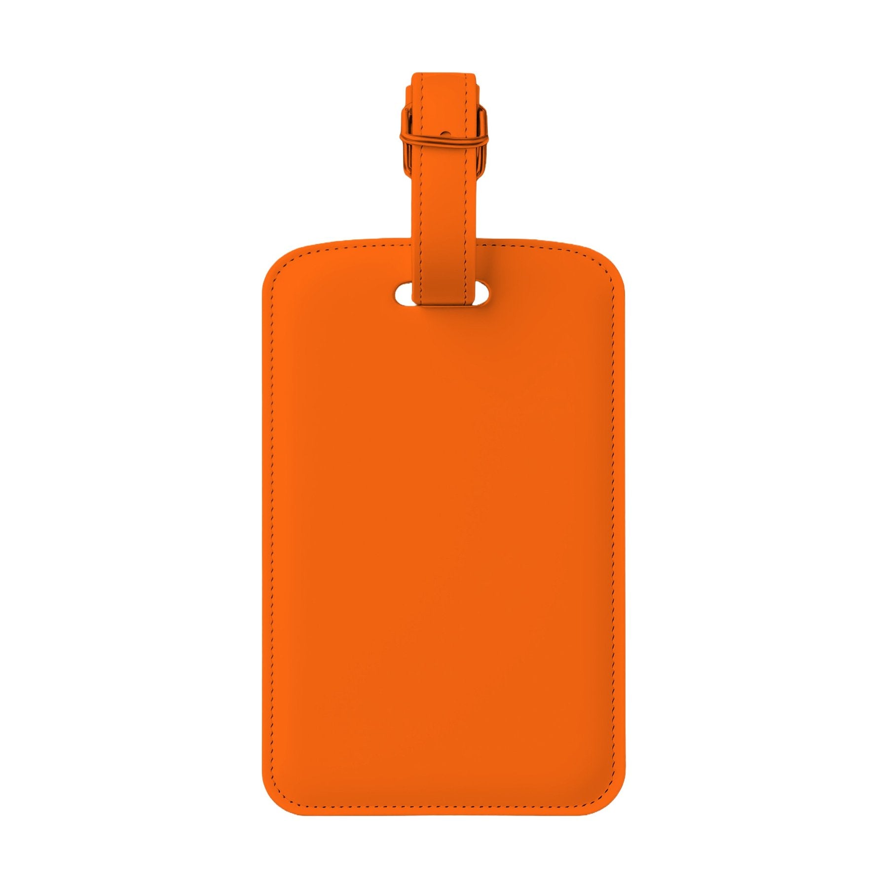 LuggageTag Mockup, Bright Orange Back View | JPG Digital Download | Etsy Shopify Mockup | Commercial Licence Included | MockupBulk