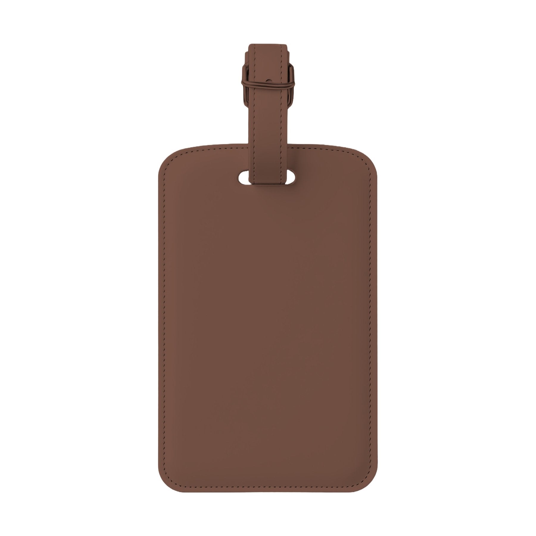 LuggageTag Mockup — Brown Back View — High Resolution JPG | POD Mockup Template | Commercial Use Download | MockupBulk