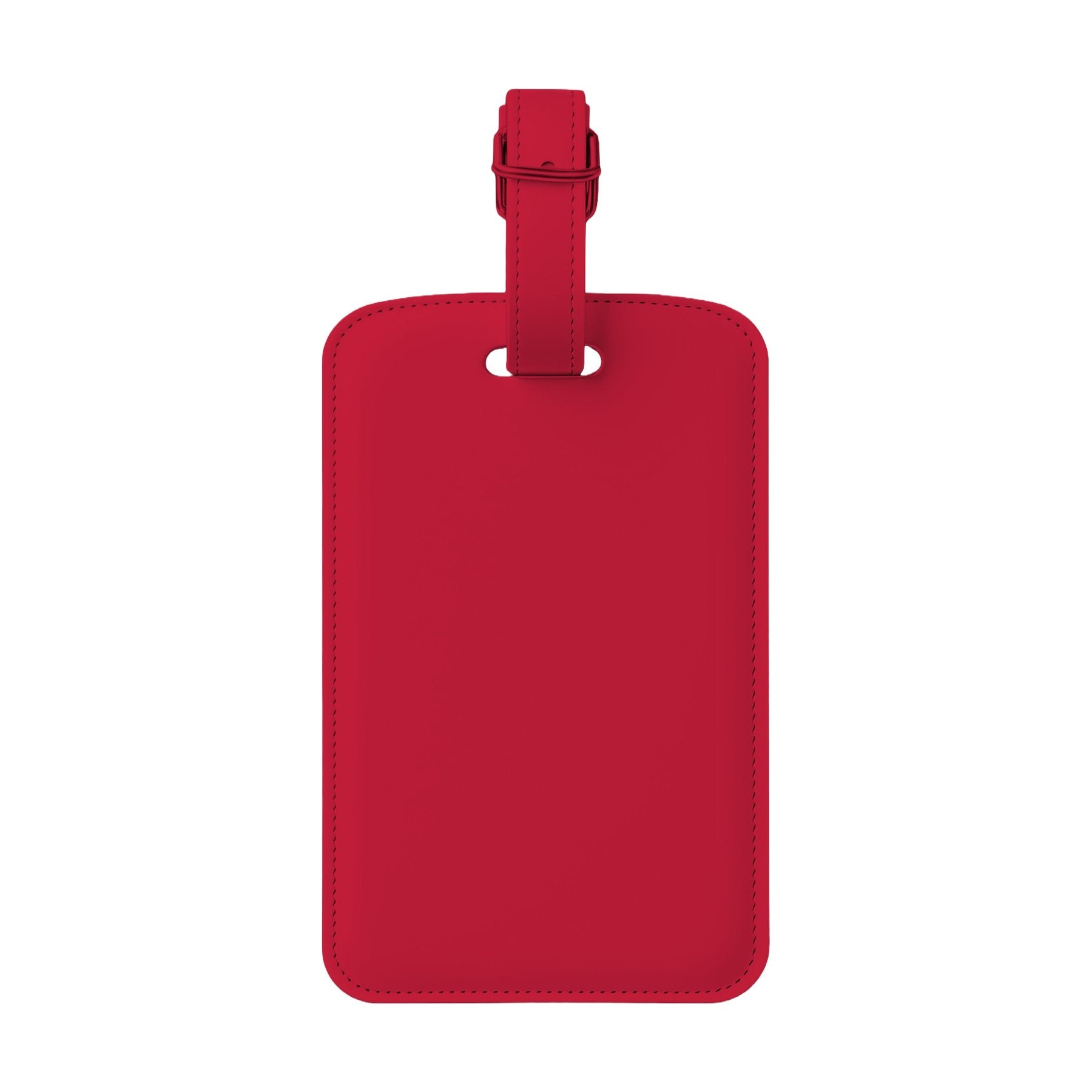 LuggageTag Mockup, Cardinal Red Back View | Etsy POD Mockup Template | Instant Download JPG | Commercial Use | MockupBulk