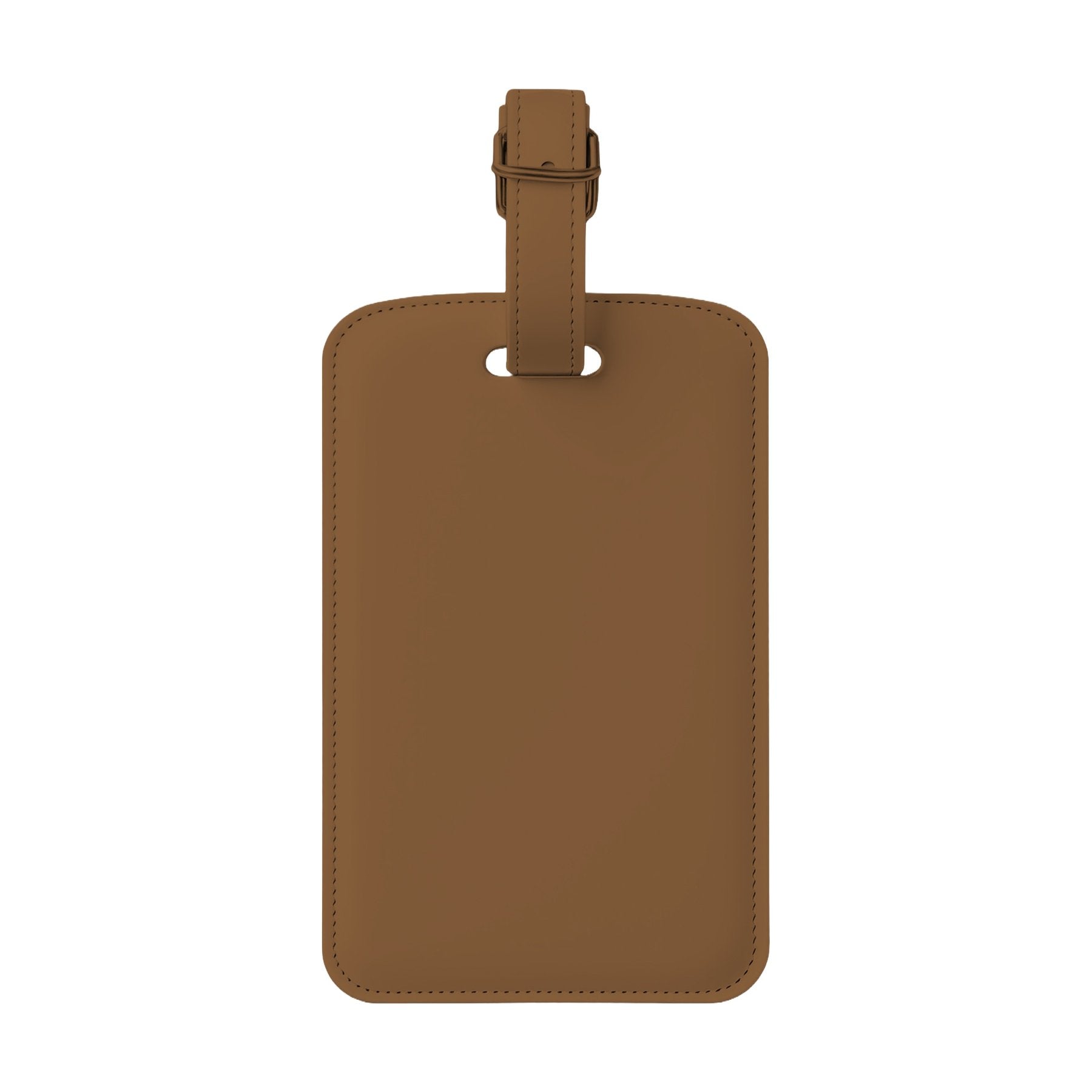 LuggageTag Mockup — Cocoa Back View — Digital JPG Mockup | Commercial Licence | For Etsy Printful Printify | MockupBulk