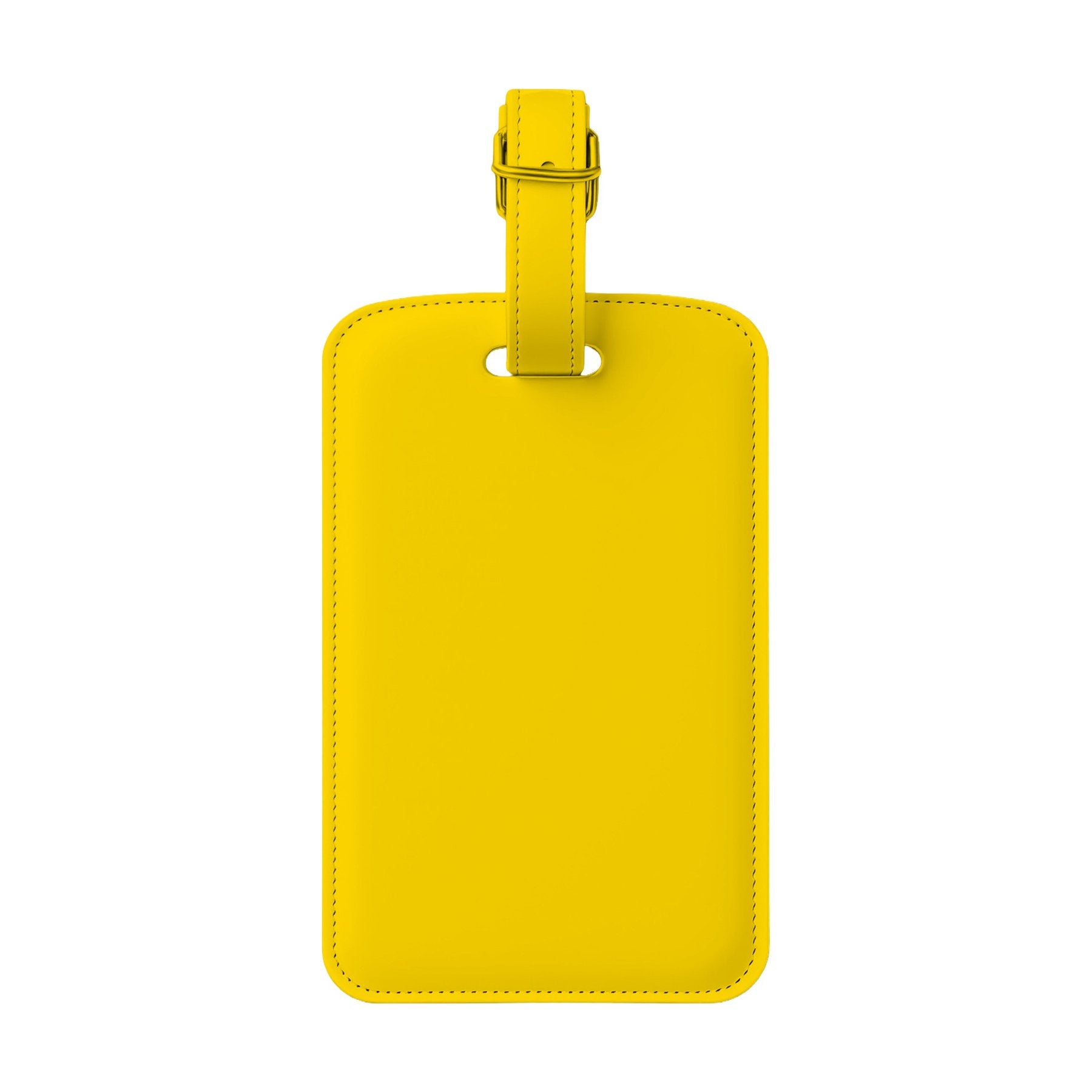LuggageTag Mockup, Gold Back View | Print on Demand Mockup | High-Res JPG Download | Commercial Use Included | MockupBulk