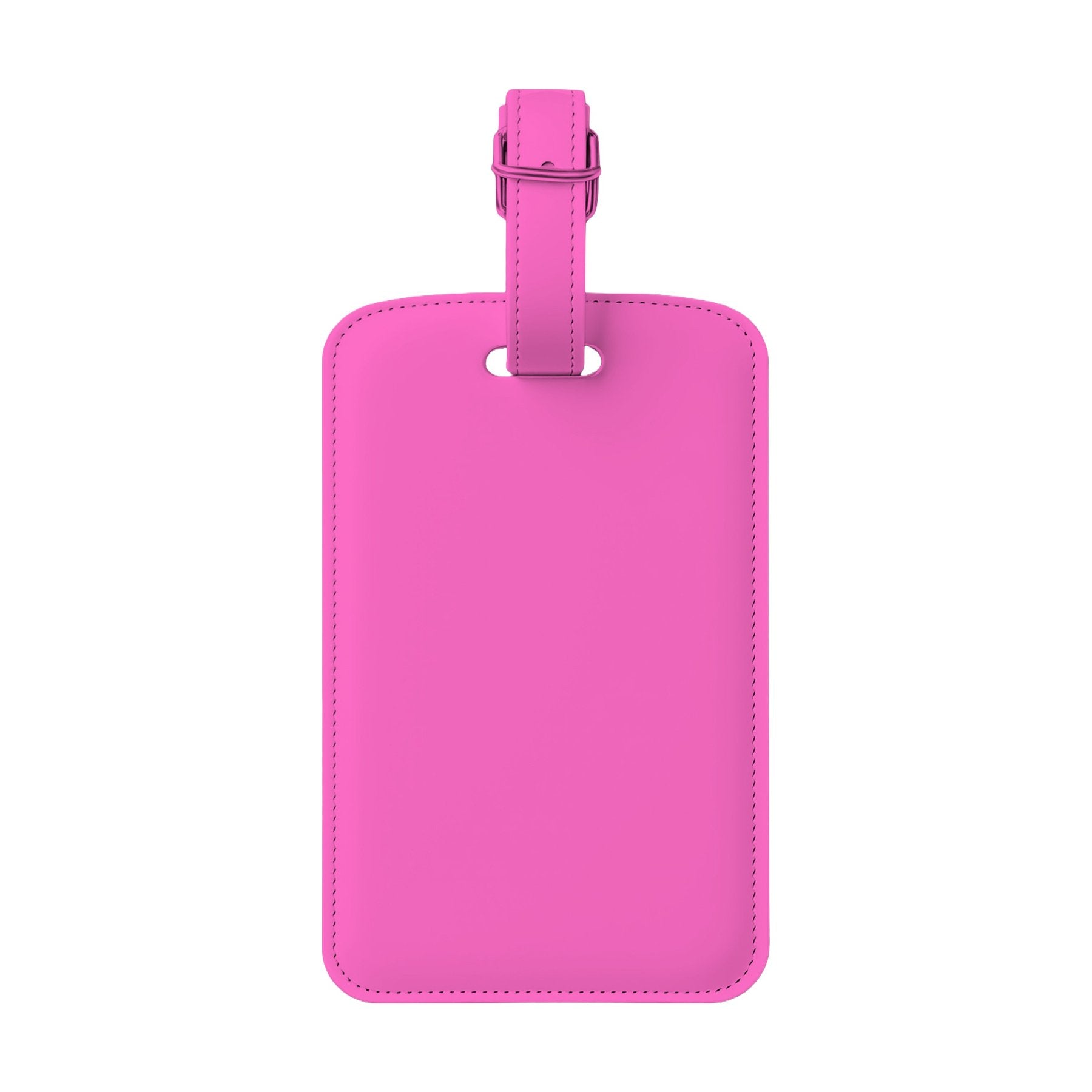 LuggageTag Mockup | Neon Pink Back View — Product Mockup JPG | Instant Download | Commercial Use for POD Sellers | MockupBulk