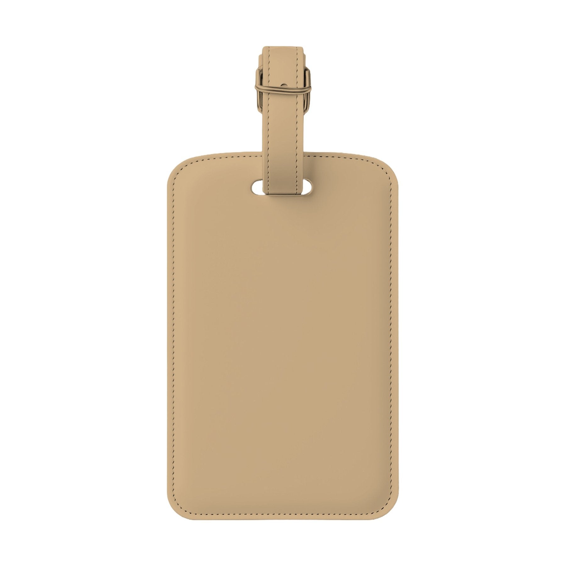 LuggageTag Mockup | Tan Back View | Print on Demand Mockup | High-Res JPG Download | Commercial Use Included | MockupBulk
