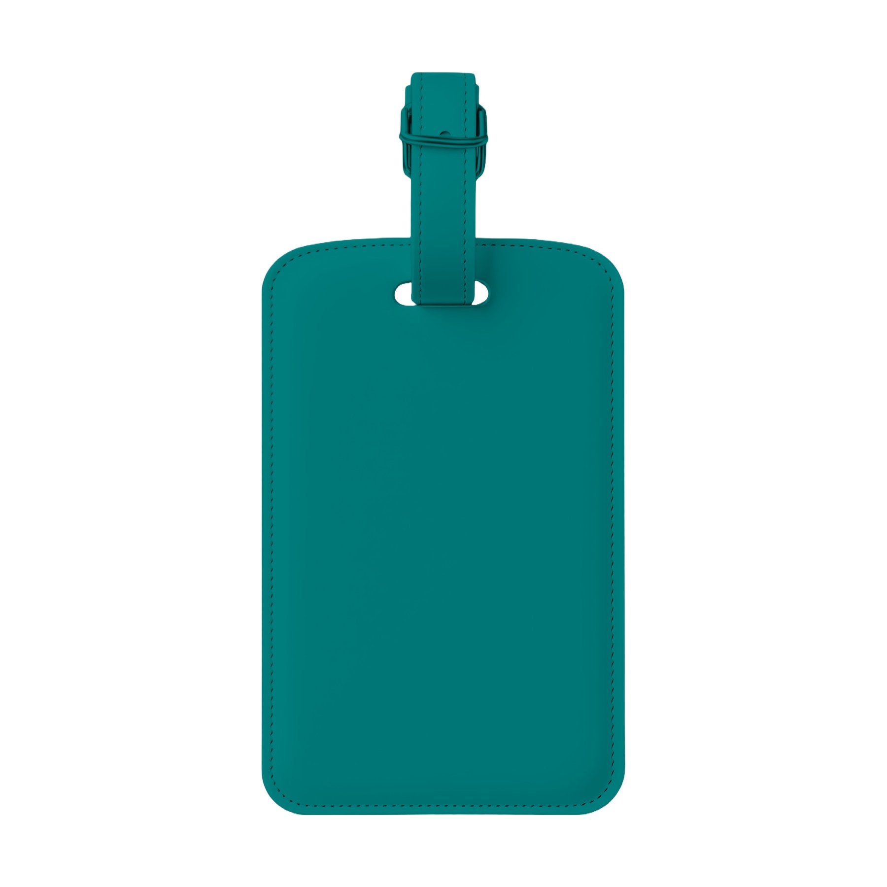LuggageTag Mockup — Teal Back View — POD Print Mockup | Instant JPG Download | Commercial Licence Included | MockupBulk