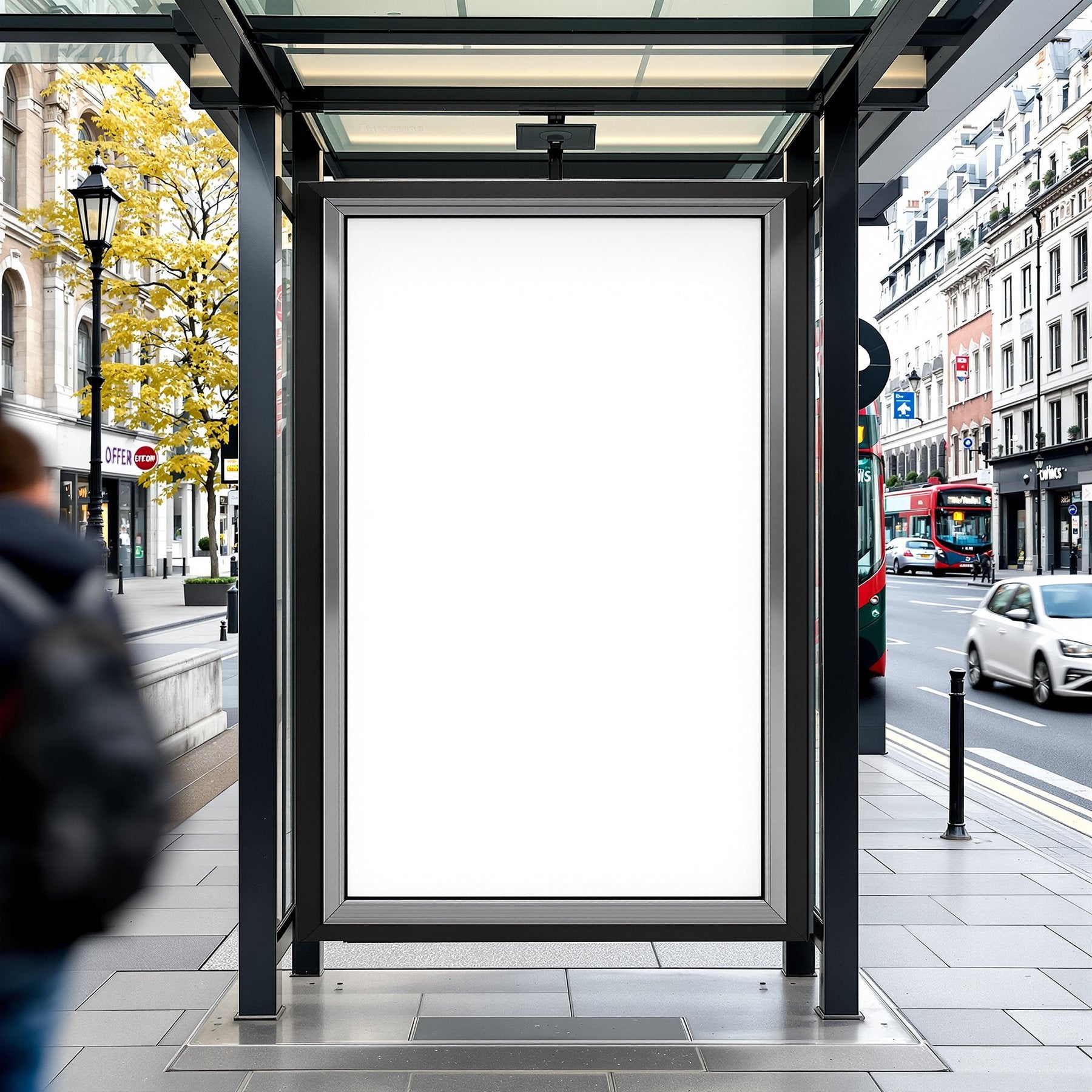 Street Advertising Frame Mockup | Blank Template #059 — Blank Frame Template for Etsy | bulkmockup JPG Download | Commercial Use | MockupBulk