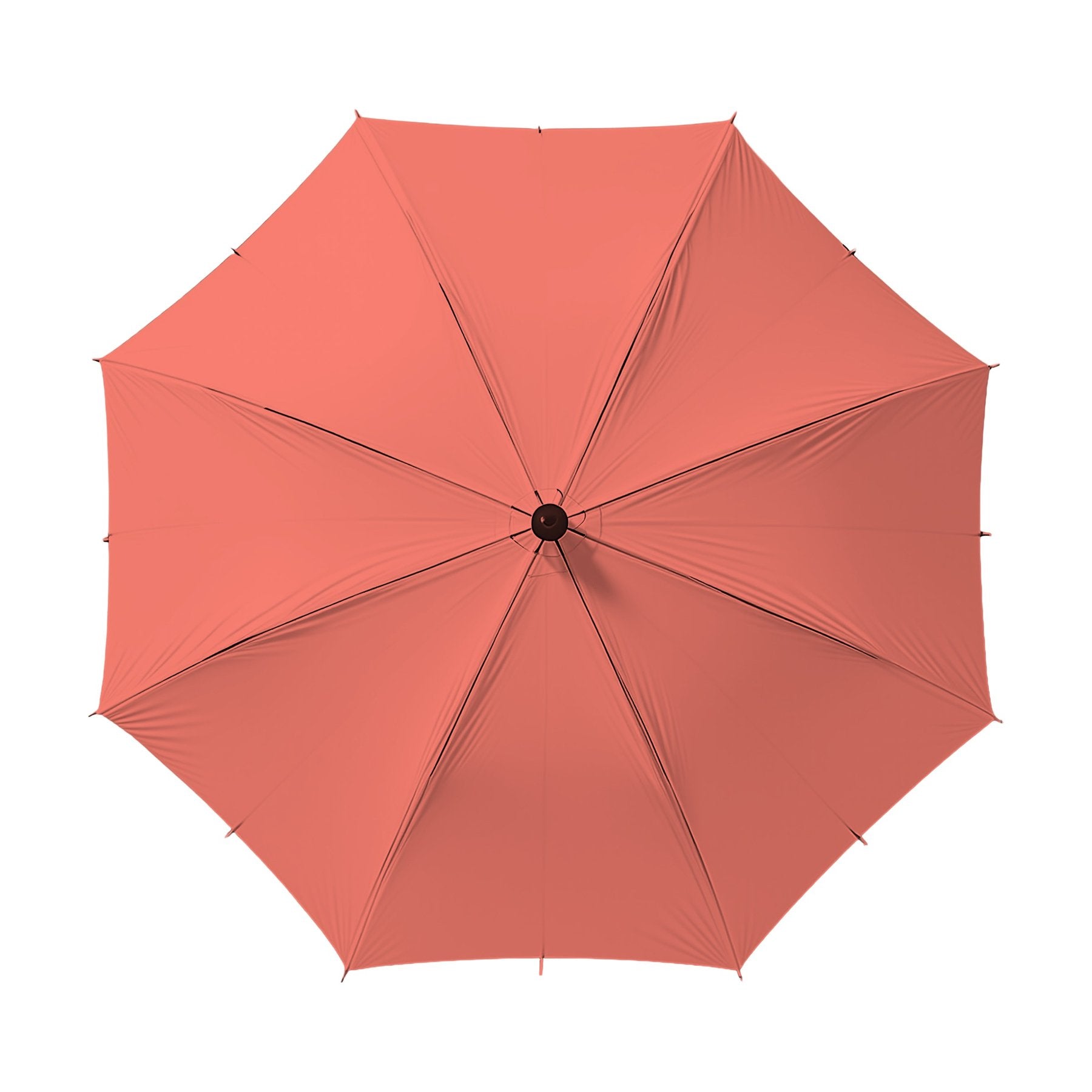 Umbrella Mockup — Bright Salmon Angle45 View — Shopify Etsy Mockup Template | High-Res JPG | Commercial Use Download | MockupBulk