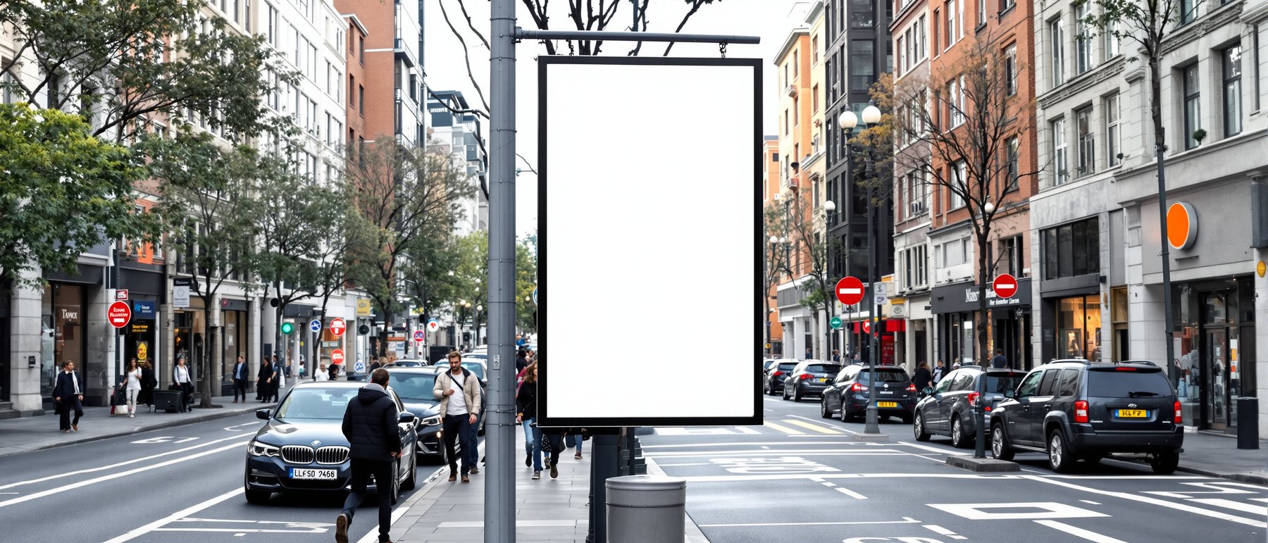 Street Advertising Frame Mockup, Blank Template #066 | Print-on-Demand Frame Mockup | bulkmockup JPG | Commercial Licence | MockupBulk
