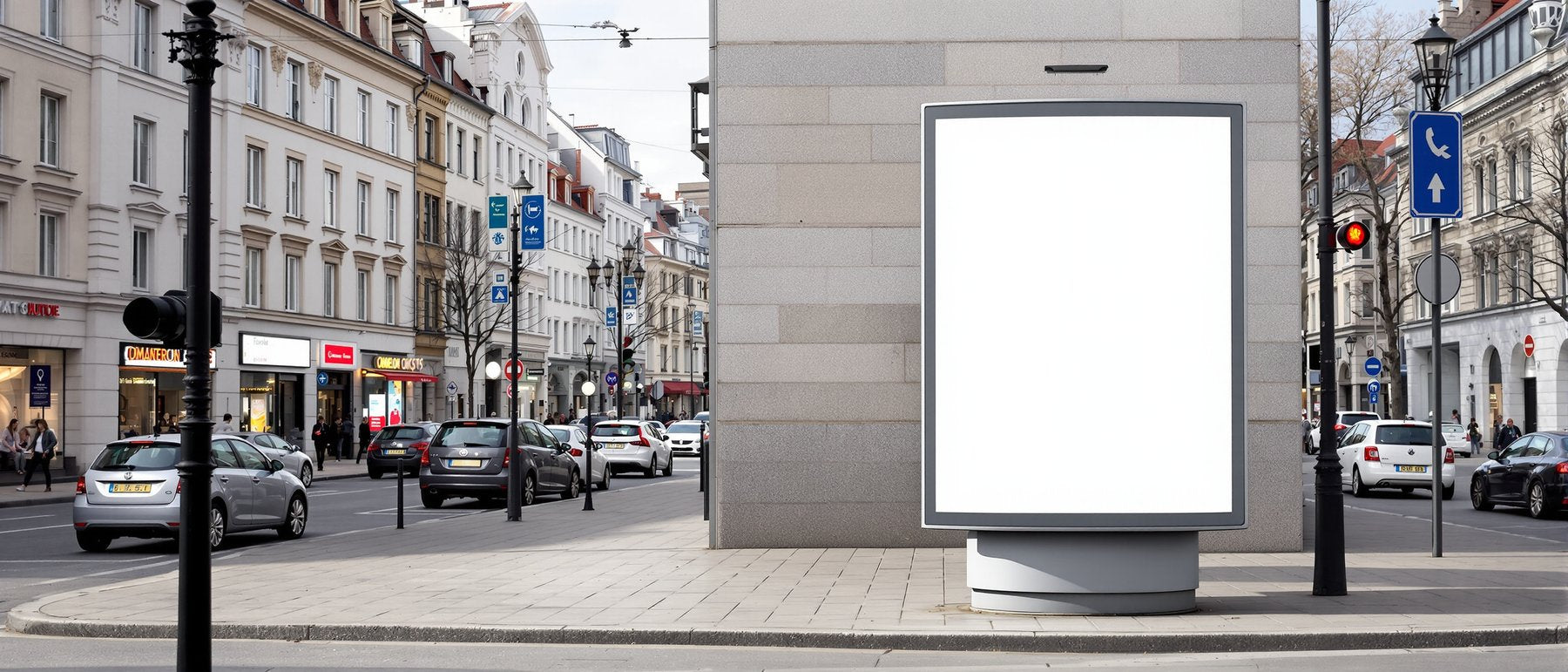 Street Advertising Frame Mockup — Blank Template #070 — bulkmockup Frame Template | Instant Download JPG | Commercial Use | MockupBulk