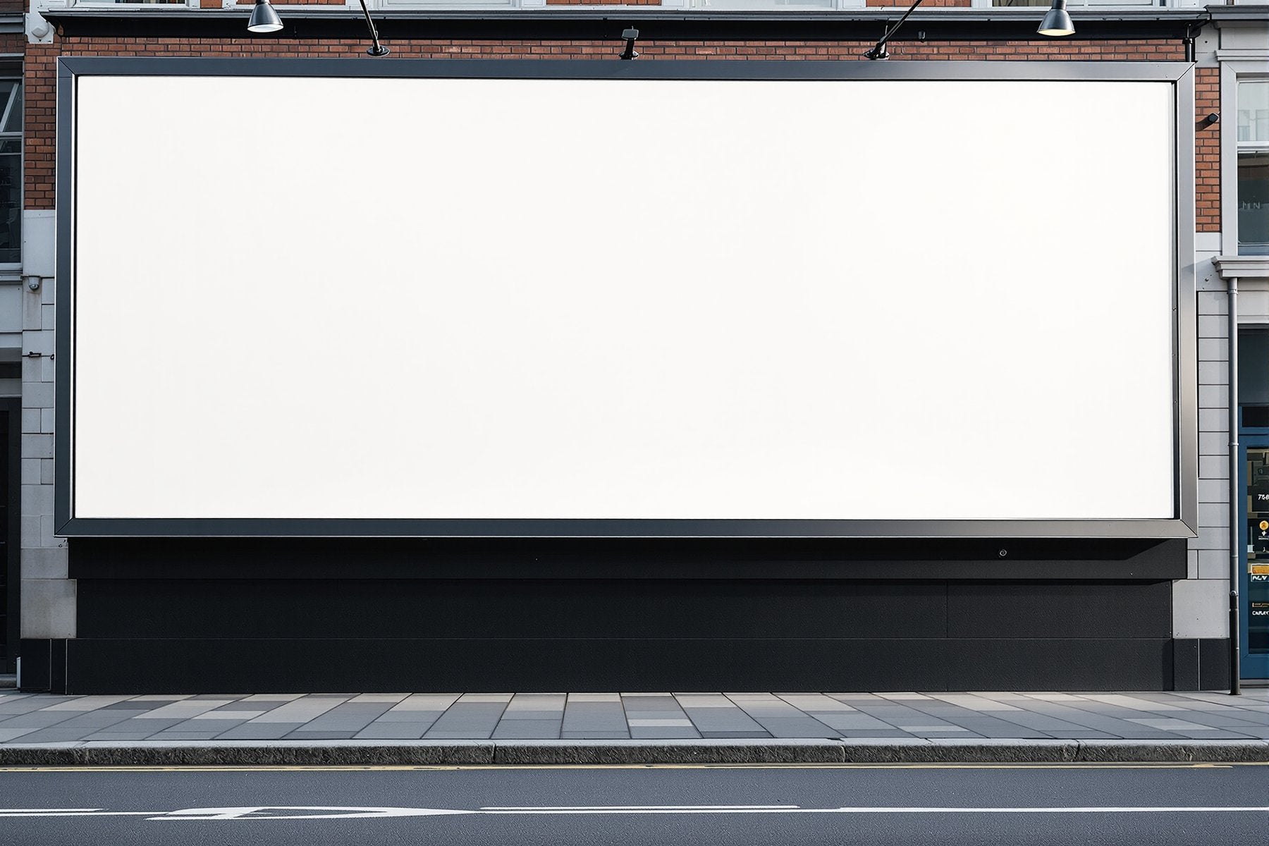 Street Advertising Frame Mockup | Blank Template #071 — Frame Mockup JPG Download | bulkmockup Template | Commercial Licence | MockupBulk