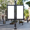 Street Advertising Frame Mockup — Blank Template #073 — Print-on-Demand Frame Mockup | bulkmockup JPG | Commercial Licence | MockupBulk
