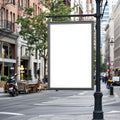 Blank Template #075 Street Advertising Frame Mockup | Blank Frame Template for Etsy | bulkmockup JPG Download | Commercial Use | MockupBulk